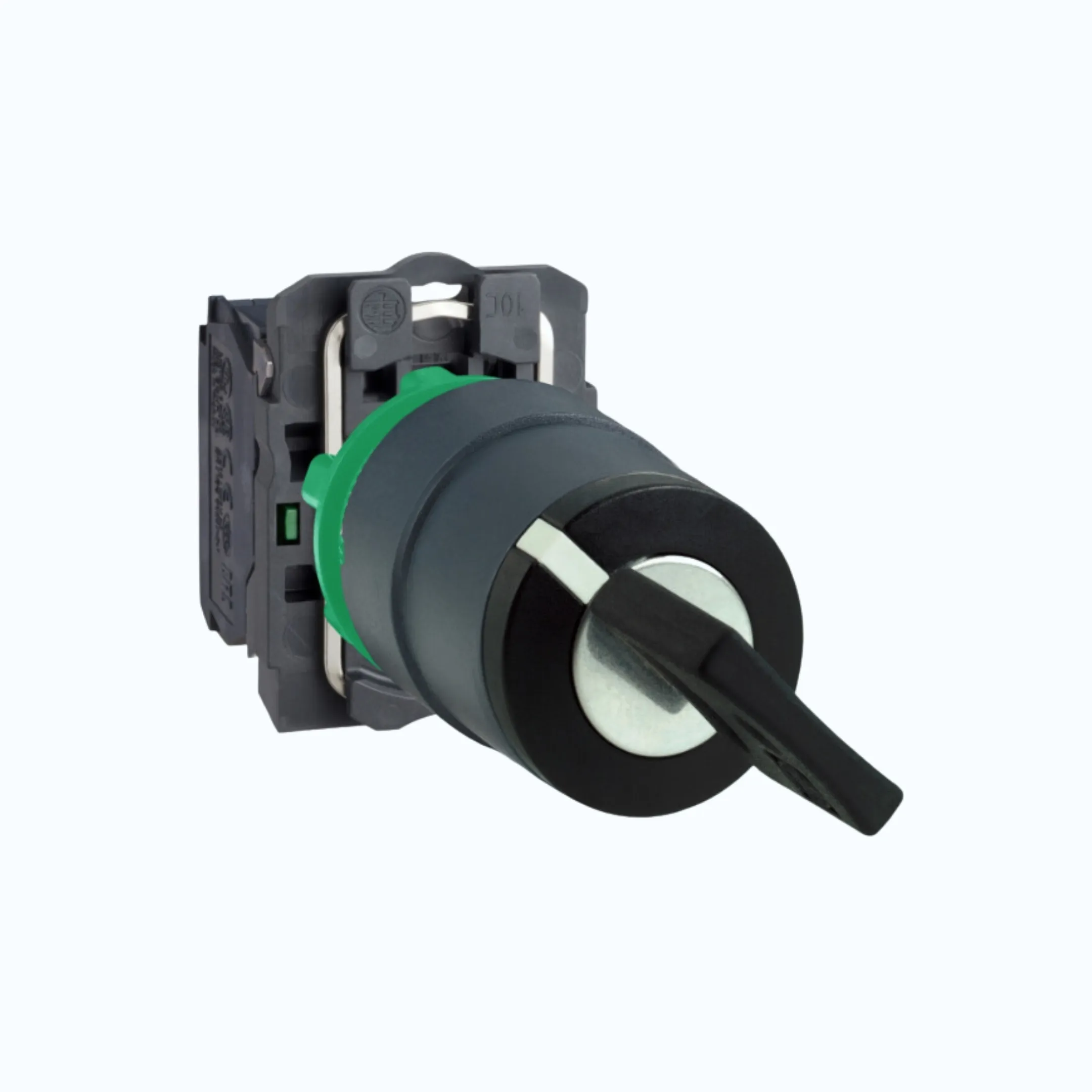 Schneider Key Switch-2 pos spring return cabut kunci di kiri 1 N/O Hitam -XB5AG6