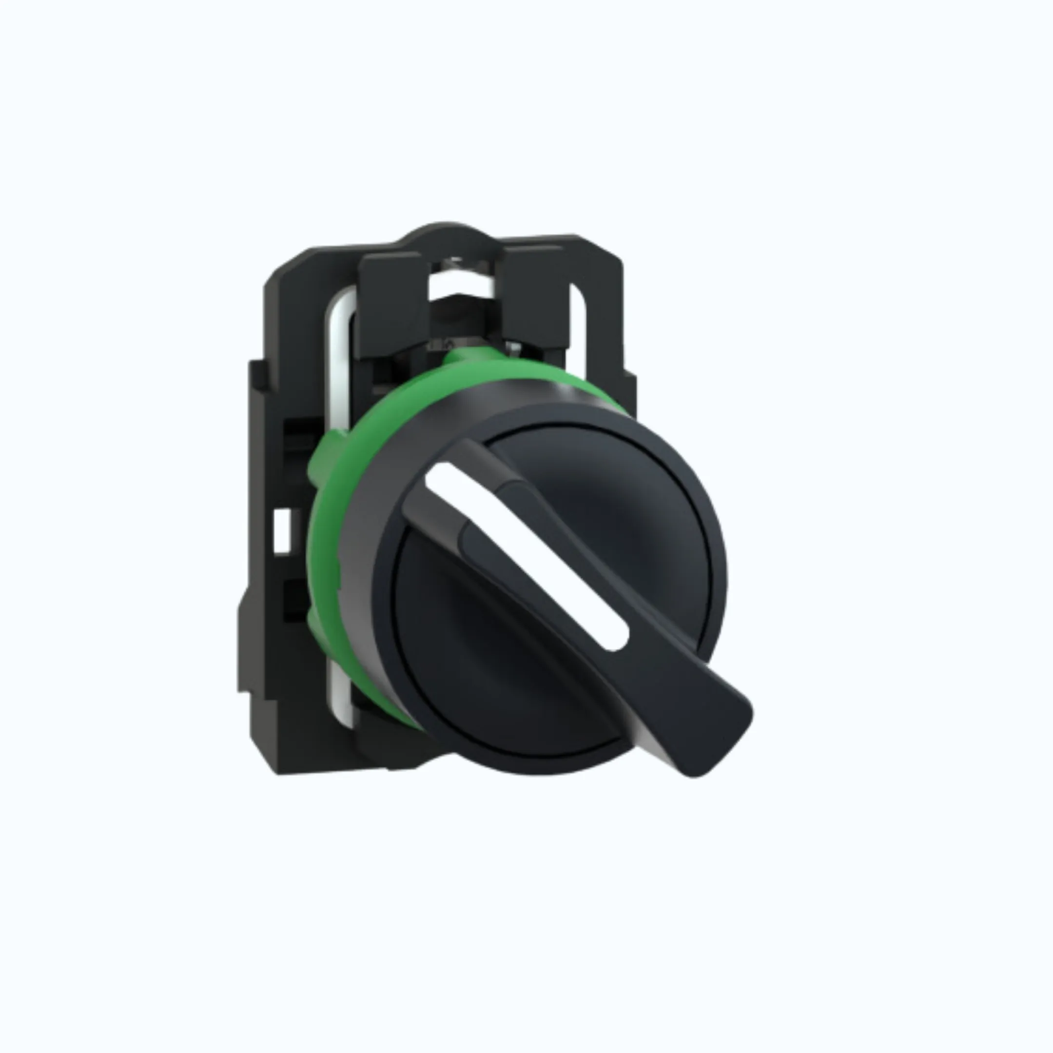 Schneider Selector- 2 posisi stay put 1 N/O Hitam -XB5AD21