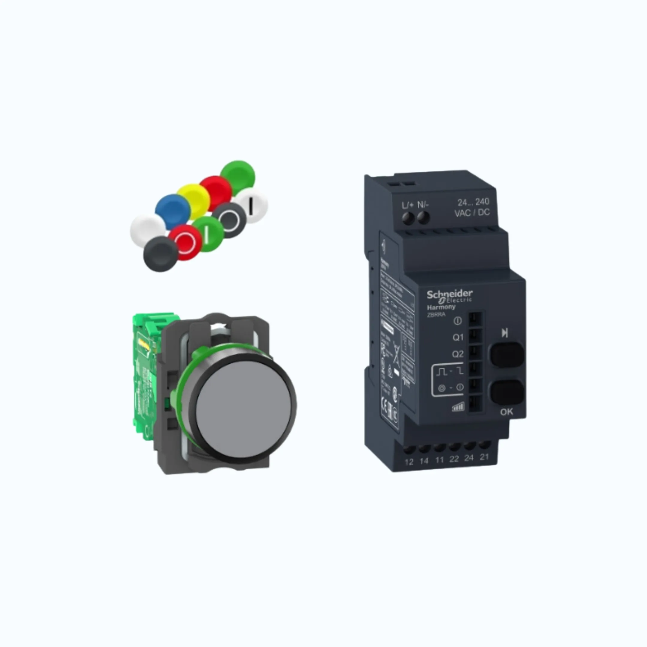 Schneider Wireless Pushbutton Programmable- 2 C/O Var -XB5RFA02