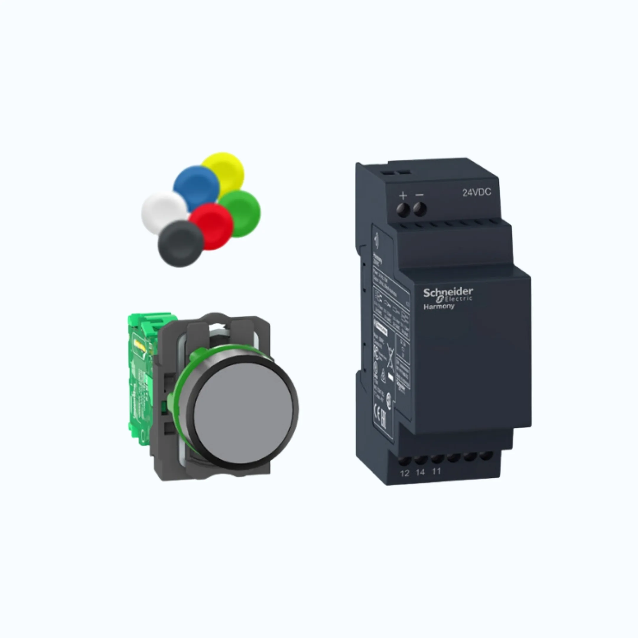 Schneider Wireless Pushbutton Not Programmable-1 C/O Hijau -XB5RFB01