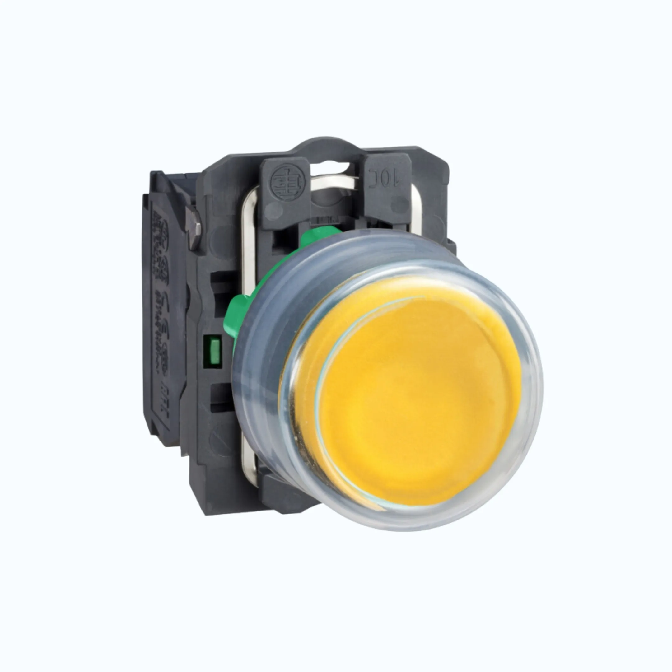Schneider Push Button- Booted (IP 66) 1 N/O Kuning-XB5AP51