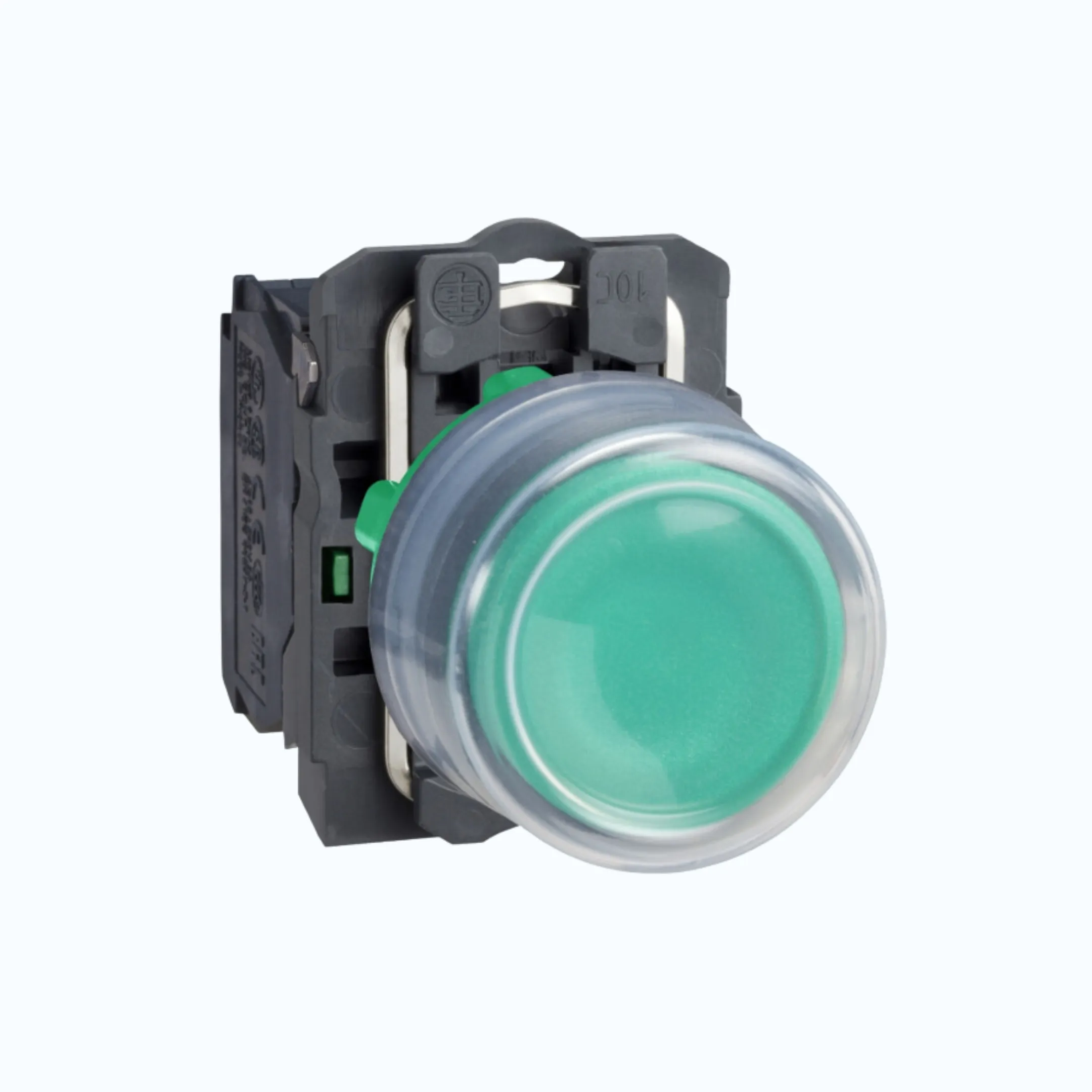Schneider Push Button- Booted (IP 66) 1 N/O Hijau-XB5AP31