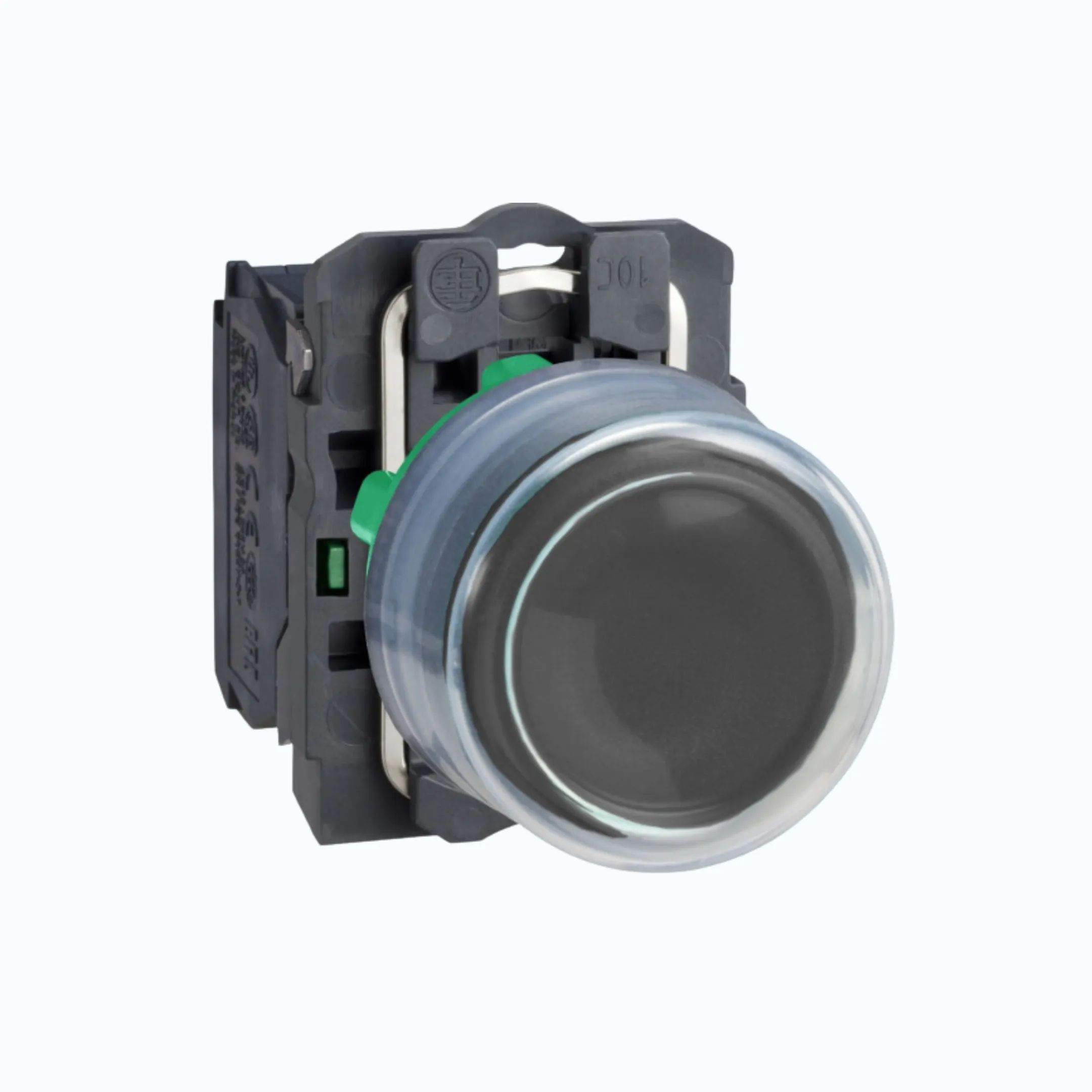 Schneider Push Button- Booted (IP 66) 1 N/O Hitam-XB5AP21