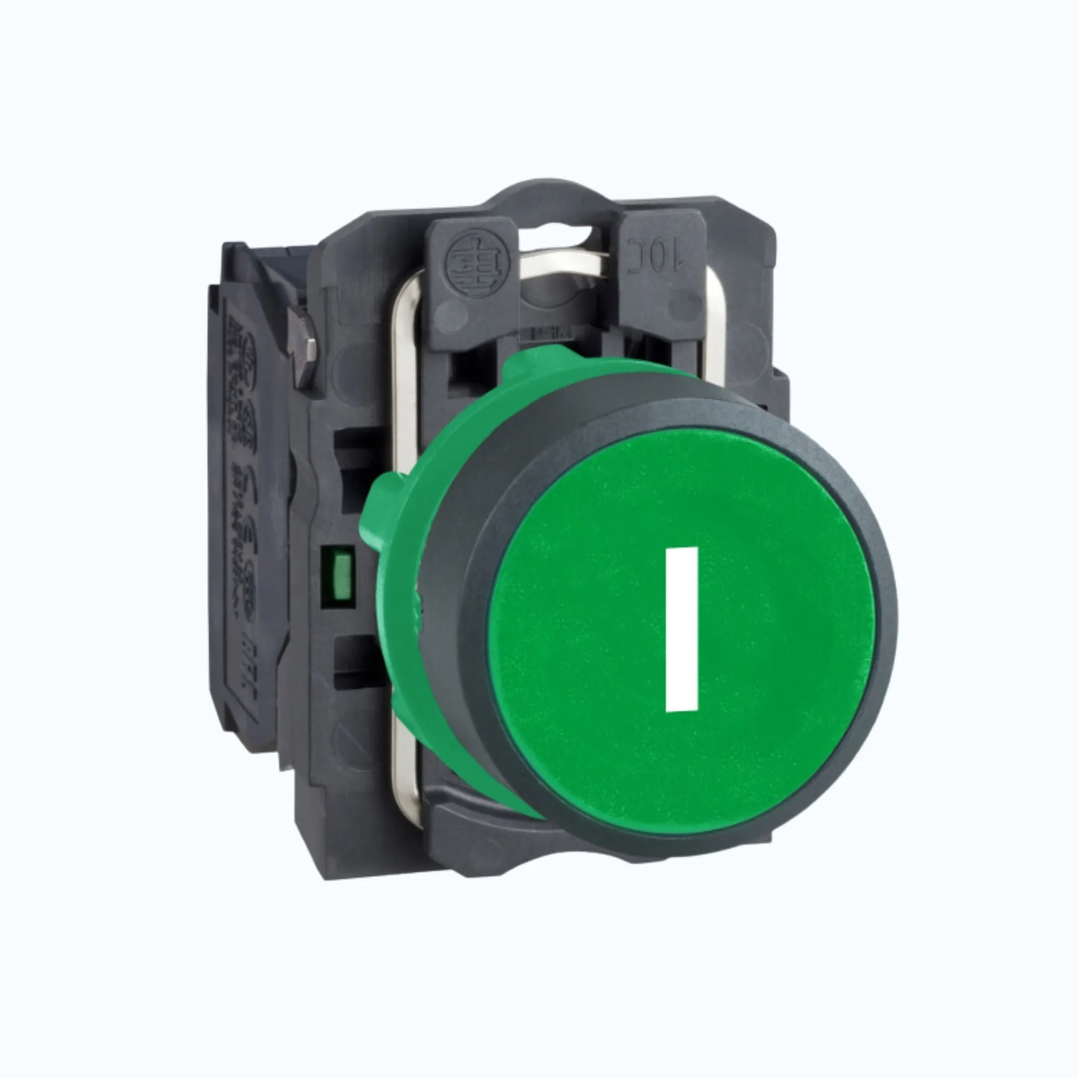 Schneider Push Button- Flush ("I" white Marking) 1 N/O Hijau-XB5AA3311