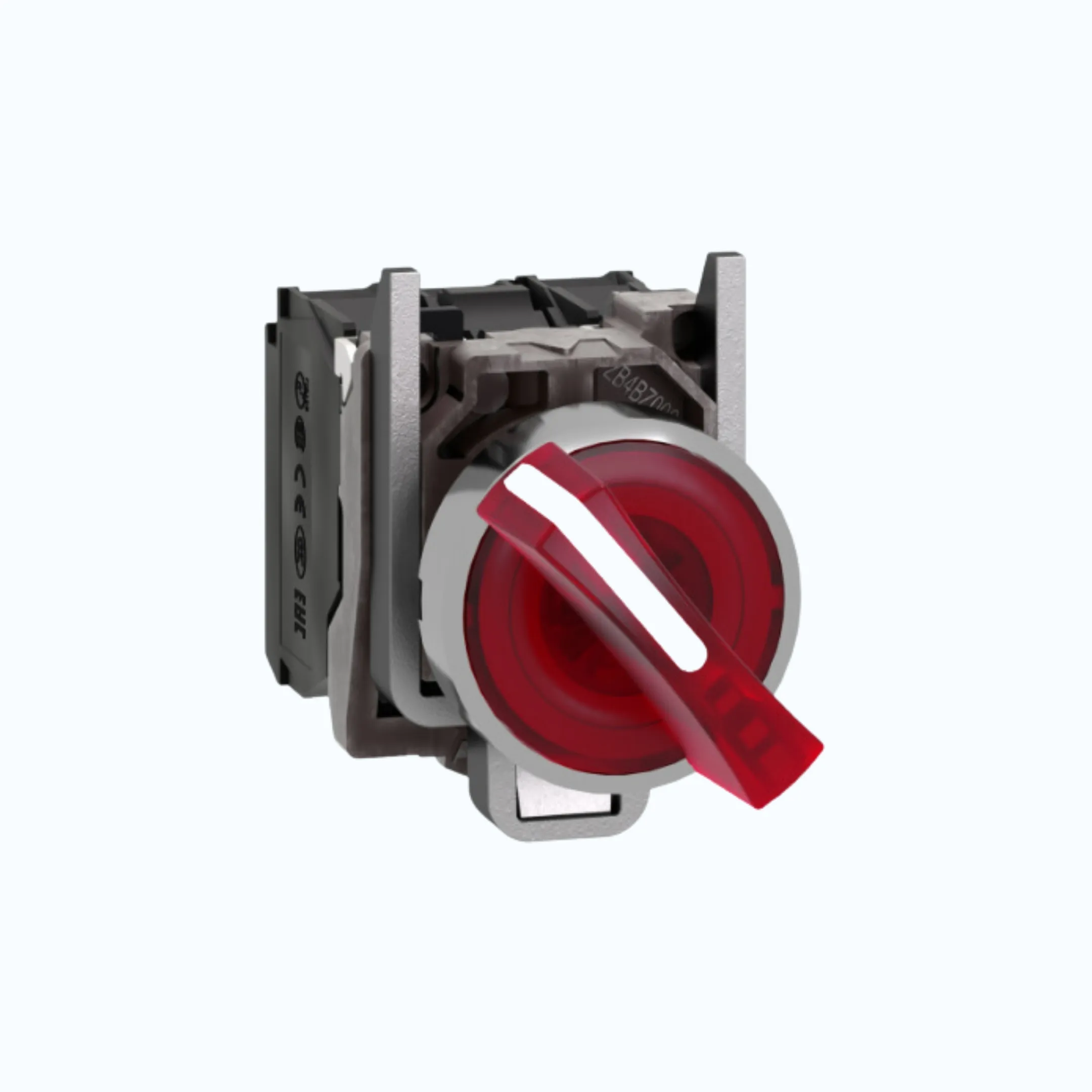 Schneider Selektor Iluminasi- 24 V AC/DC 1 N/O + 1N/C Merah-XB4BK124B5