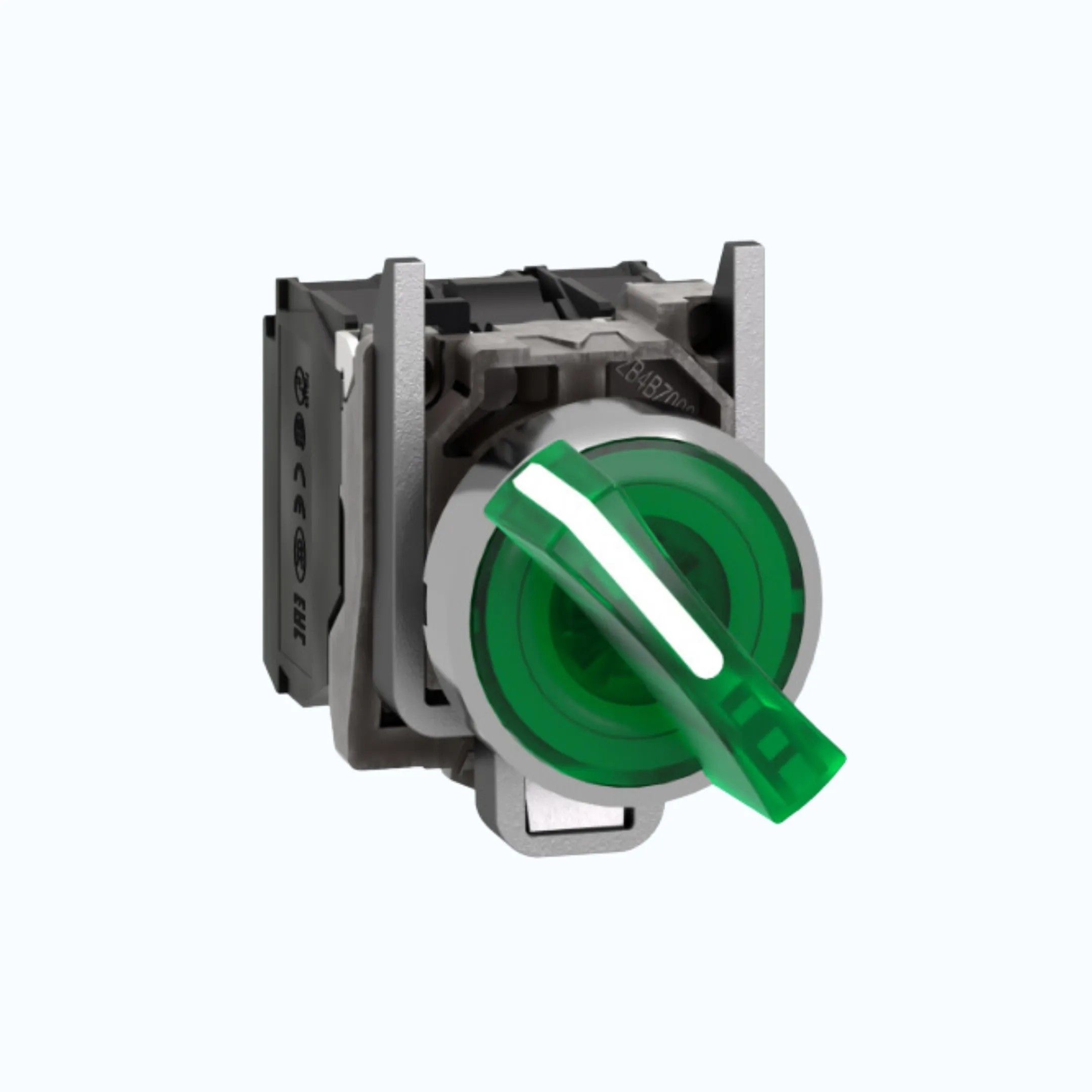 Schneider Selektor Iluminasi- 24 V AC/DC 1 N/O + 1N/C Hijau-XB4BK123B5