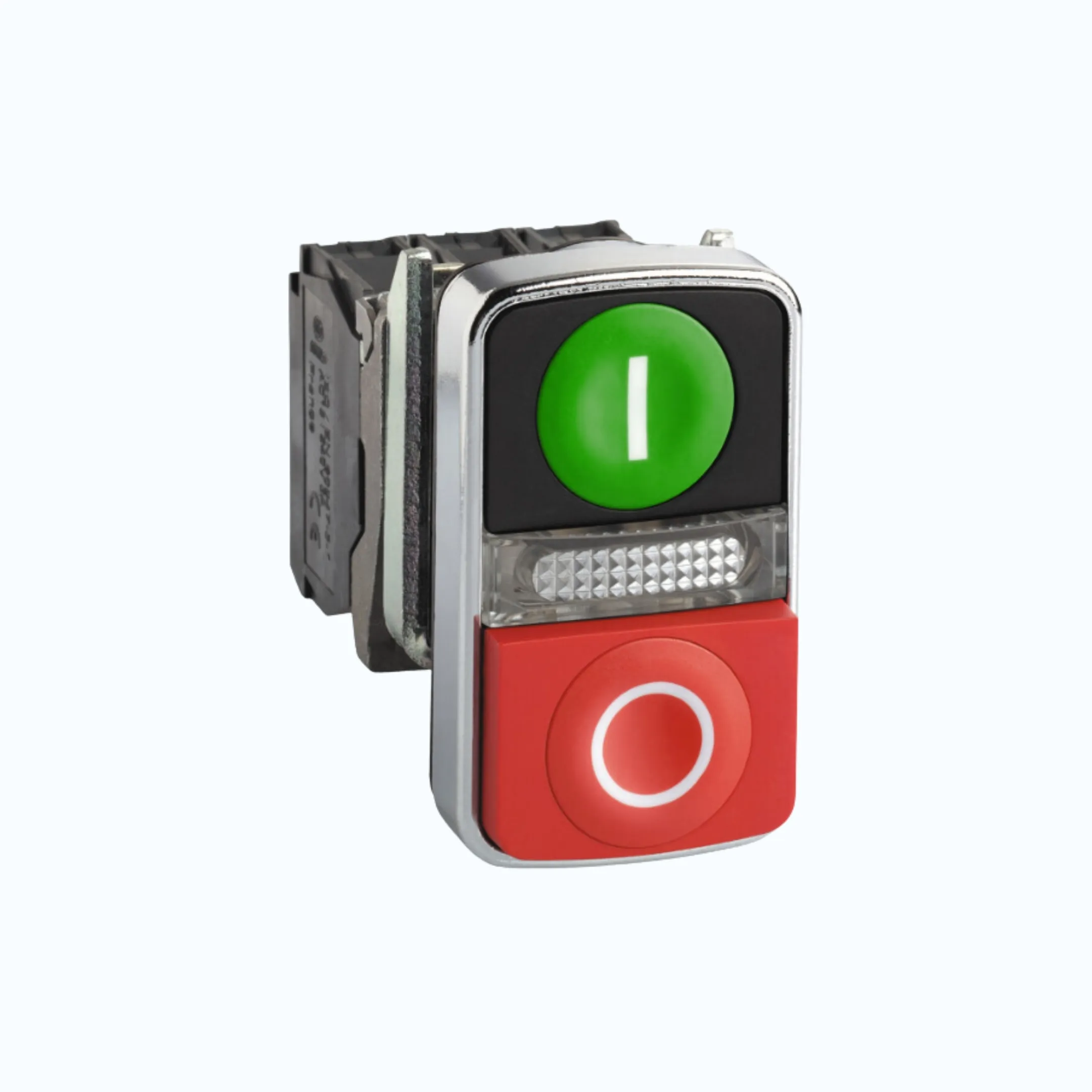 Schneider Push Button Iluminasi- 230 … 240 V AC 1 N/O + 1N/C Hijau Merah-XB4BW73