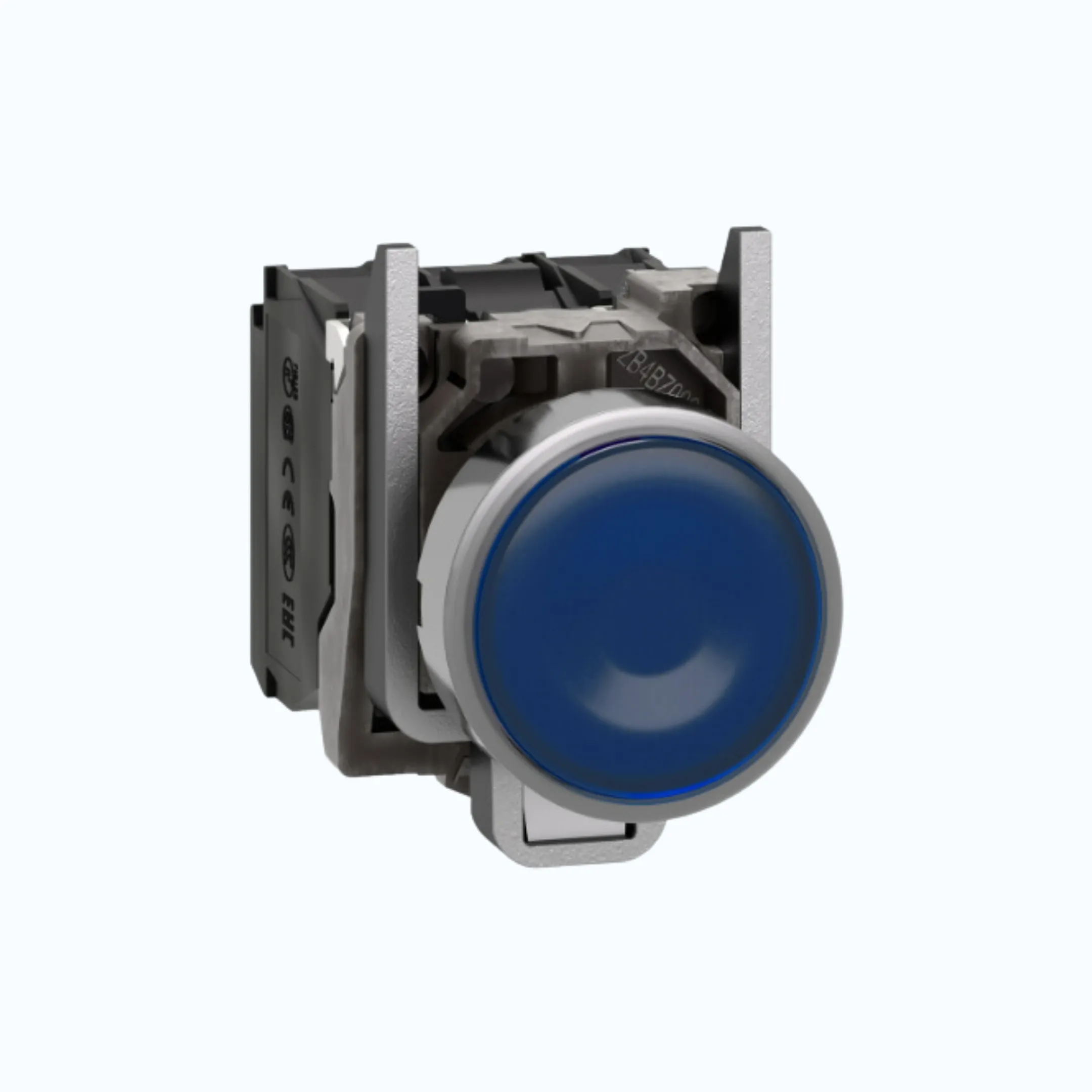 Schneider Push Button Iluminasi- 230 … 240 V AC 1 N/O + 1N/C Biru-XB4BW36M5
