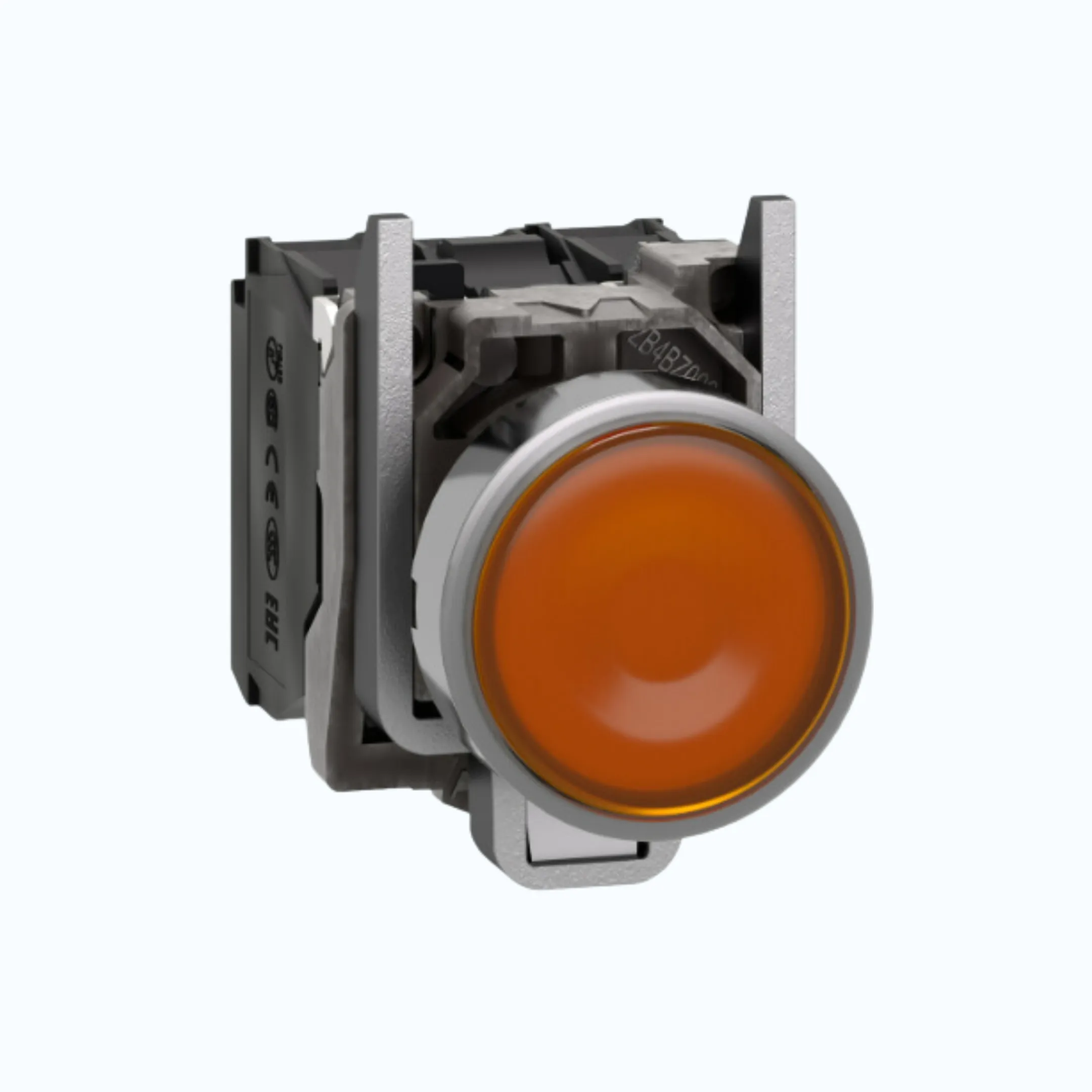 Schneider Push Button Iluminasi- 230 … 240 V AC 1 N/O + 1N/C Jingga-XB4BW35M5