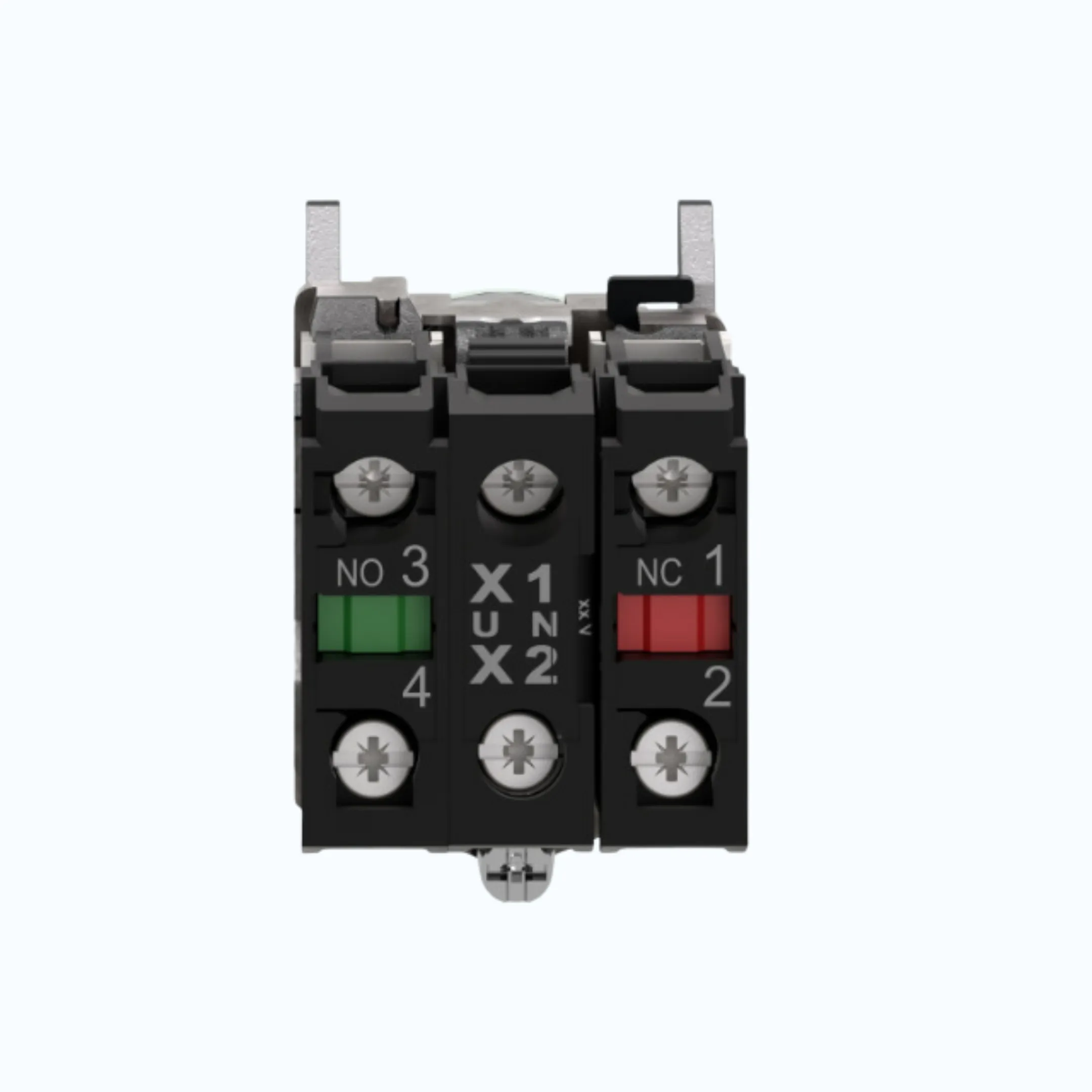Schneider Push Button Iluminasi- 230 … 240 V AC 1 N/O + 1N/C Hijau-XB4BW33M5