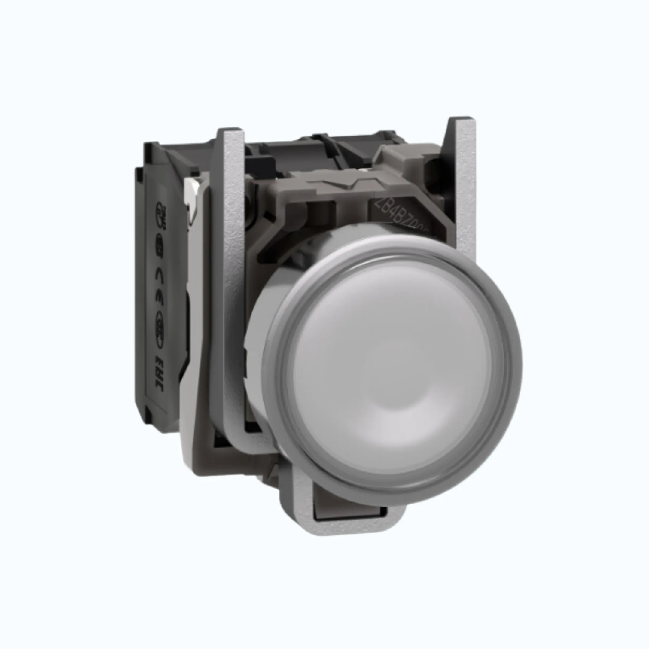 Schneider Push Button Iluminasi- 110 … 120 V AC 1 N/O + 1N/C Putih-XB4BW31G5