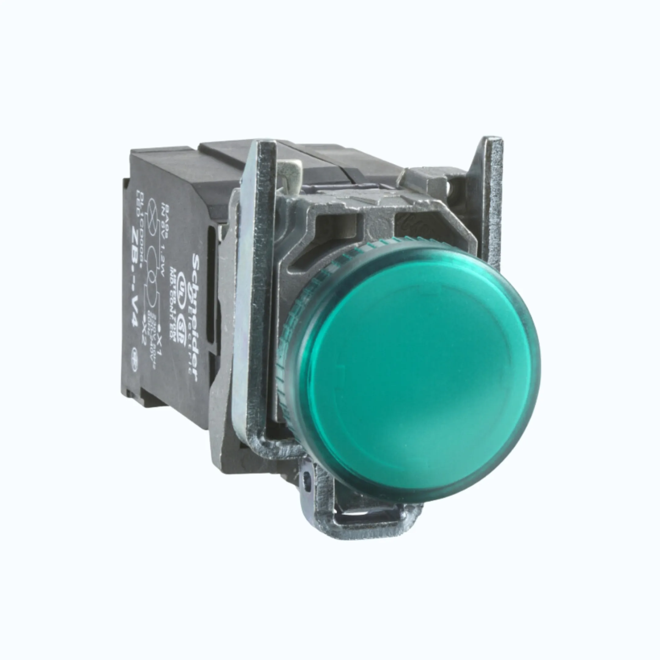 Schneider Pilot Lamp- Dengan Trafo 230 V AC Hijau-XB4BV43