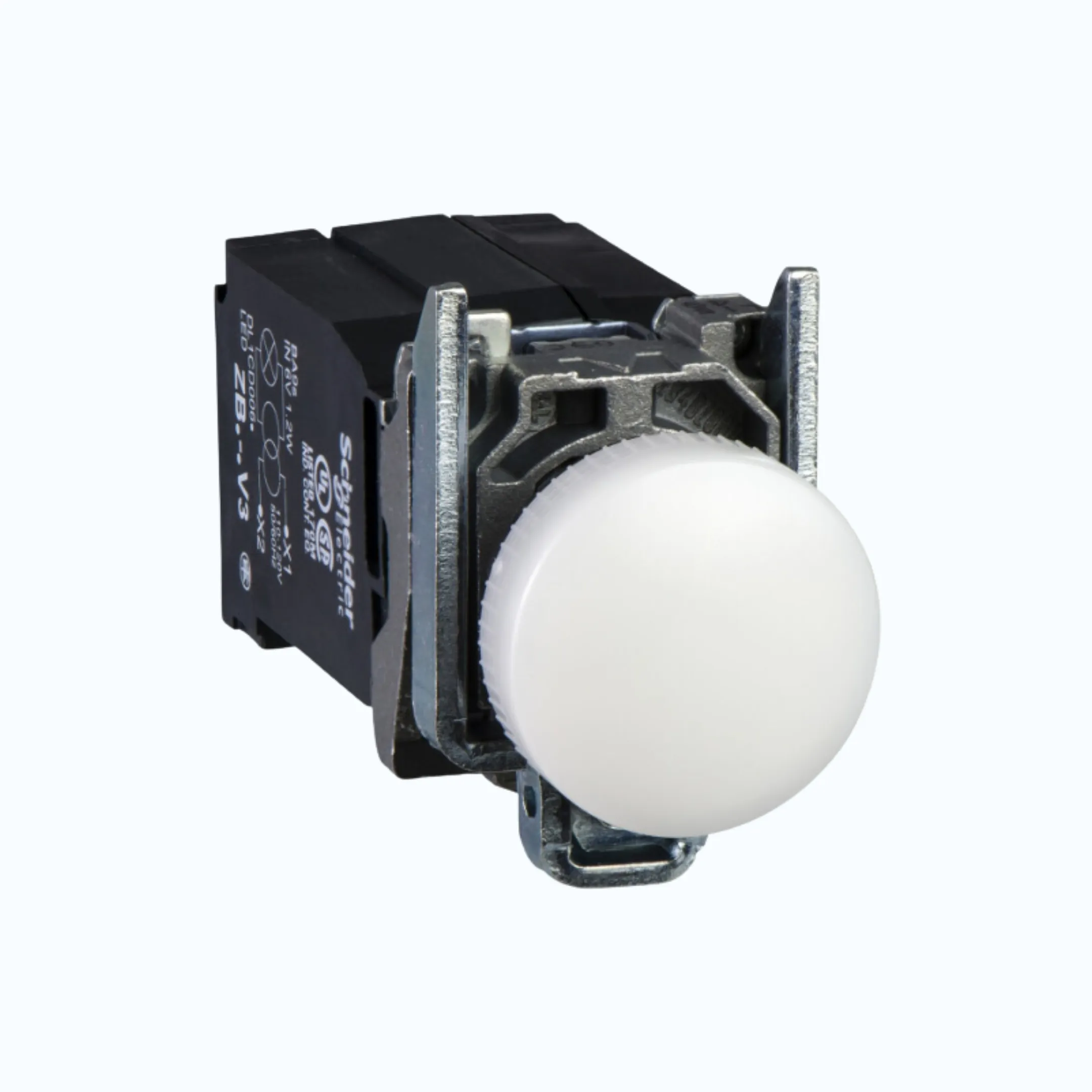 Schneider Pilot Lamp- Dengan Trafo 230 V AC Putih-XB4BV41
