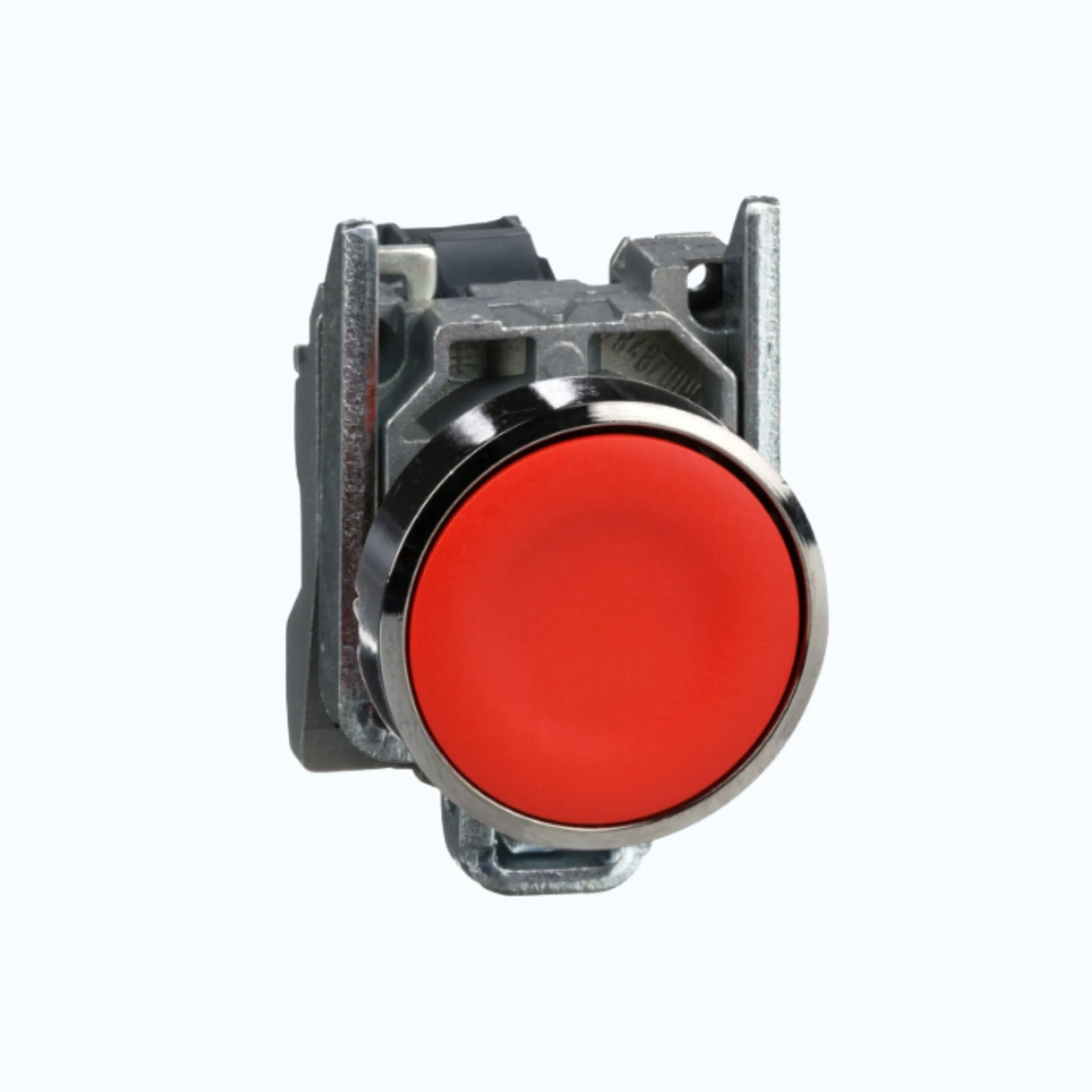 Schneider Push Button Flush 1 N/C Merah-XB4BA42