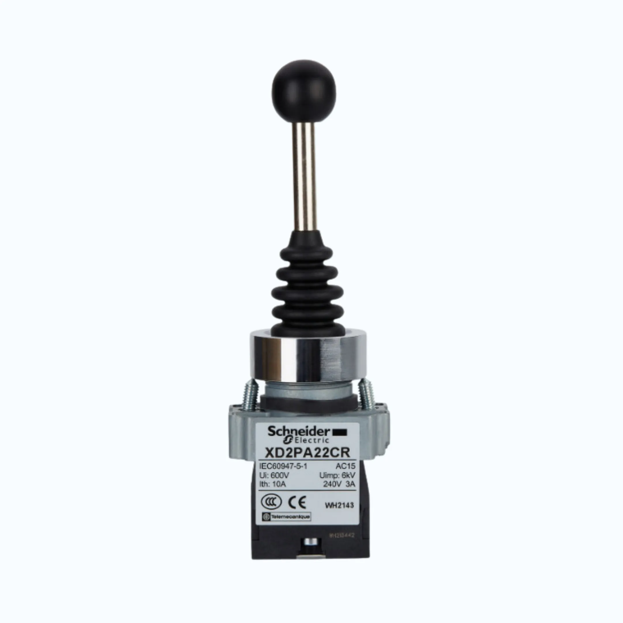 Schneider Joystick Controller-Handle standar, warna Hitam 1 NO tiap arah-XD2PA22