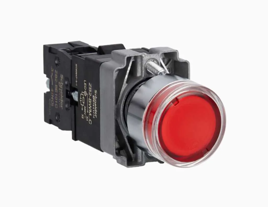 Schneider Illuminated Modular Push Button IP65 Merah-XB2BW34M1C