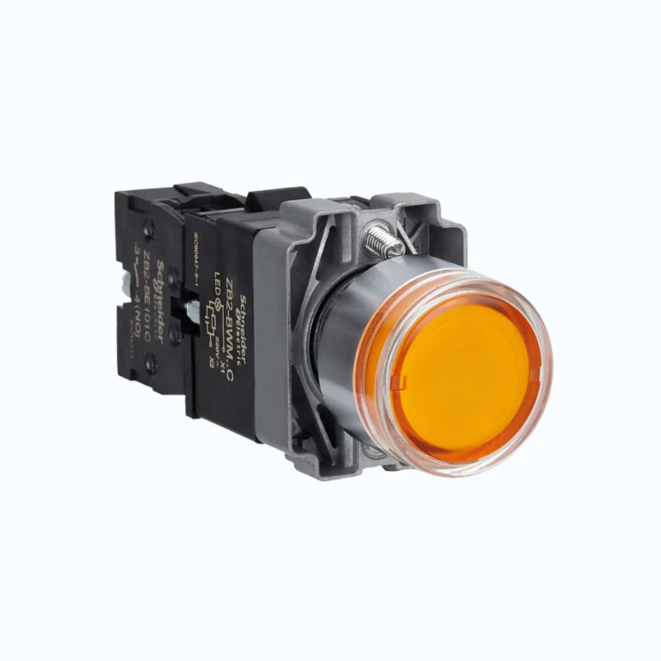 Schneider Illuminated Modular Push Button IP65 Jingga-XB2BW35M1C