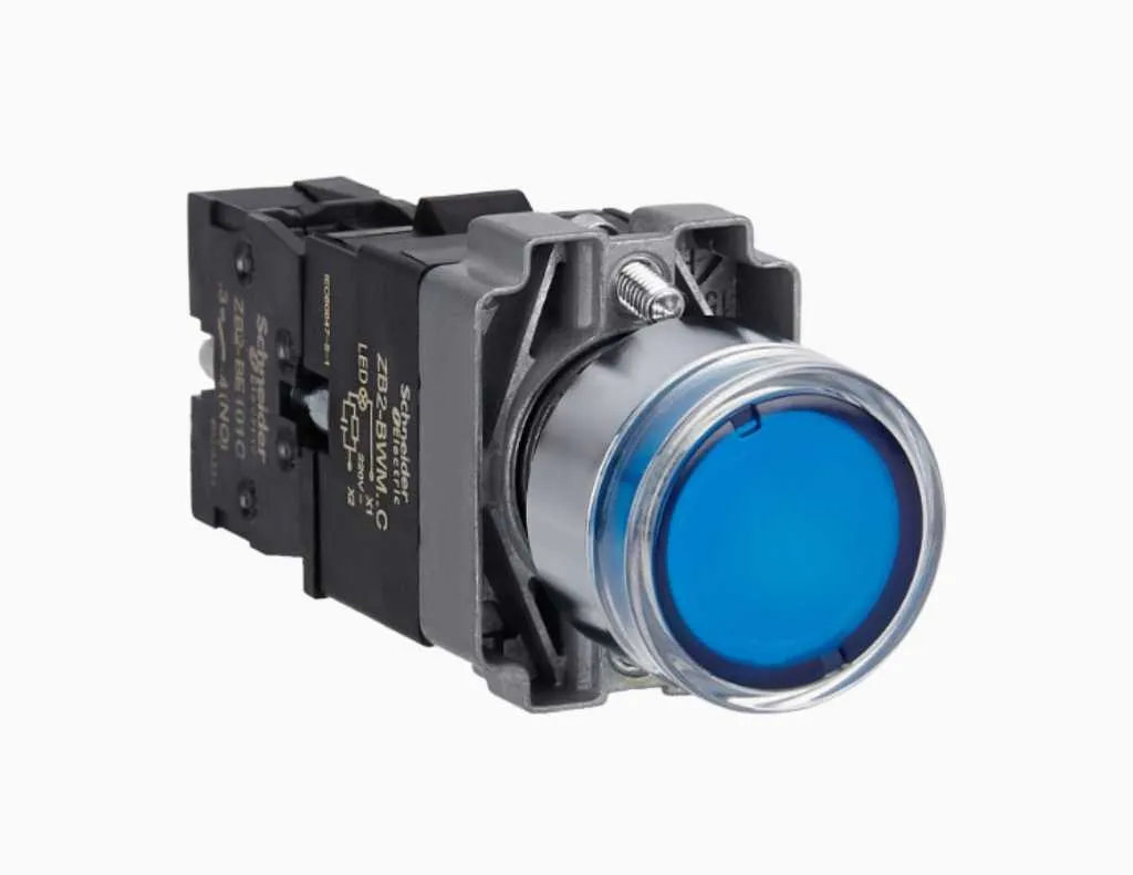 Schneider Illuminated Modular Push Button IP65 Biru-XB2BW36M1C