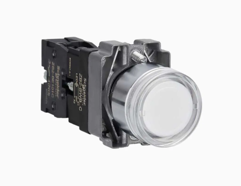 Schneider Illuminated Modular Push Button IP65 Putih-XB2BW31B1C