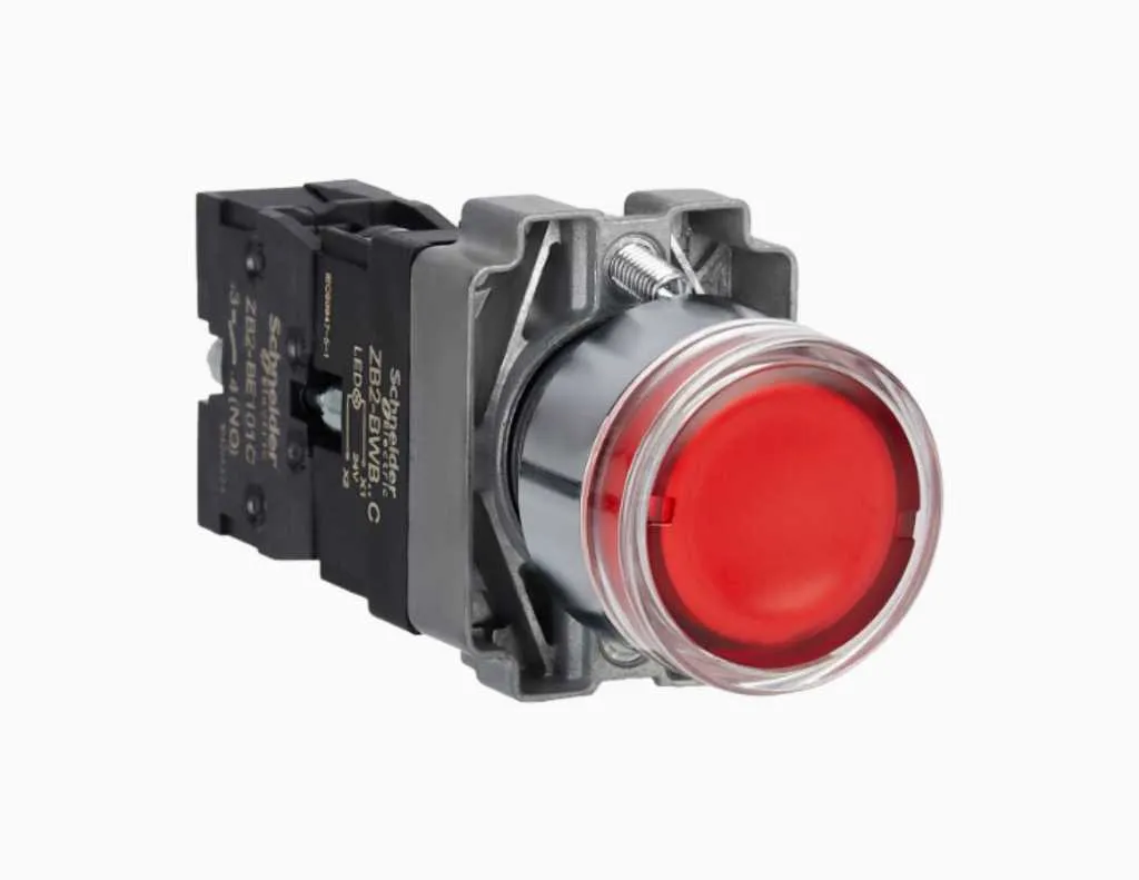 Schneider Illuminated Modular Push Button IP65 Merah-XB2BW34B1C