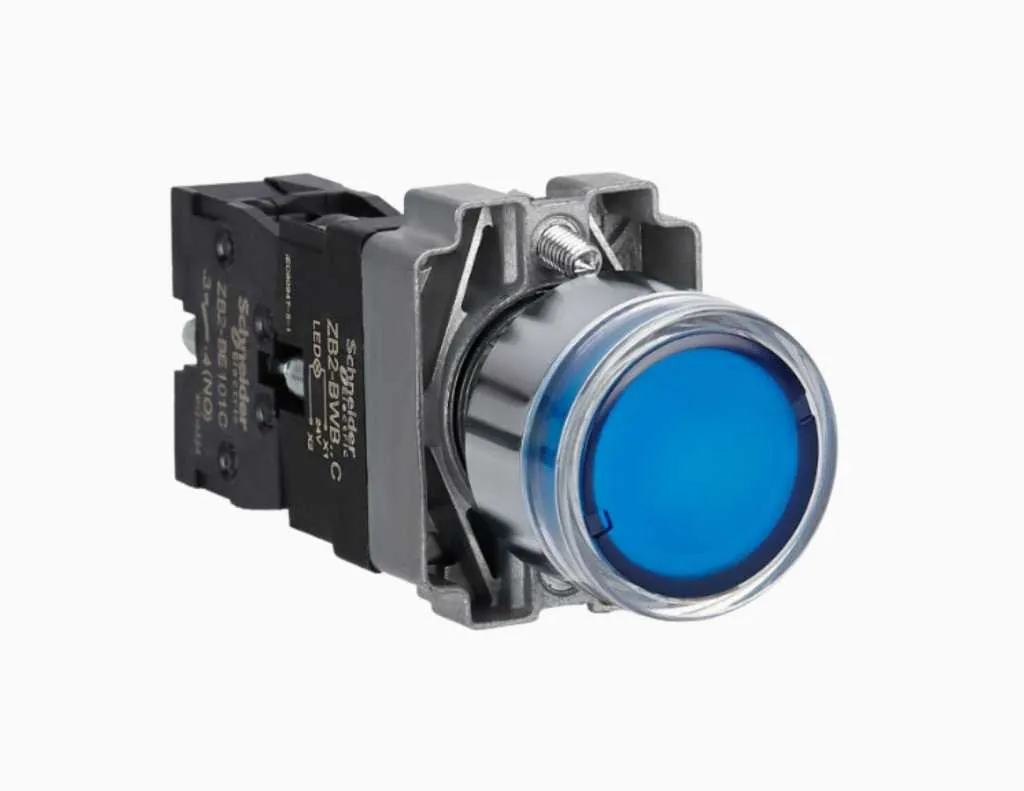 Schneider Illuminated Modular Push Button IP65 Biru-XB2BW36B1C