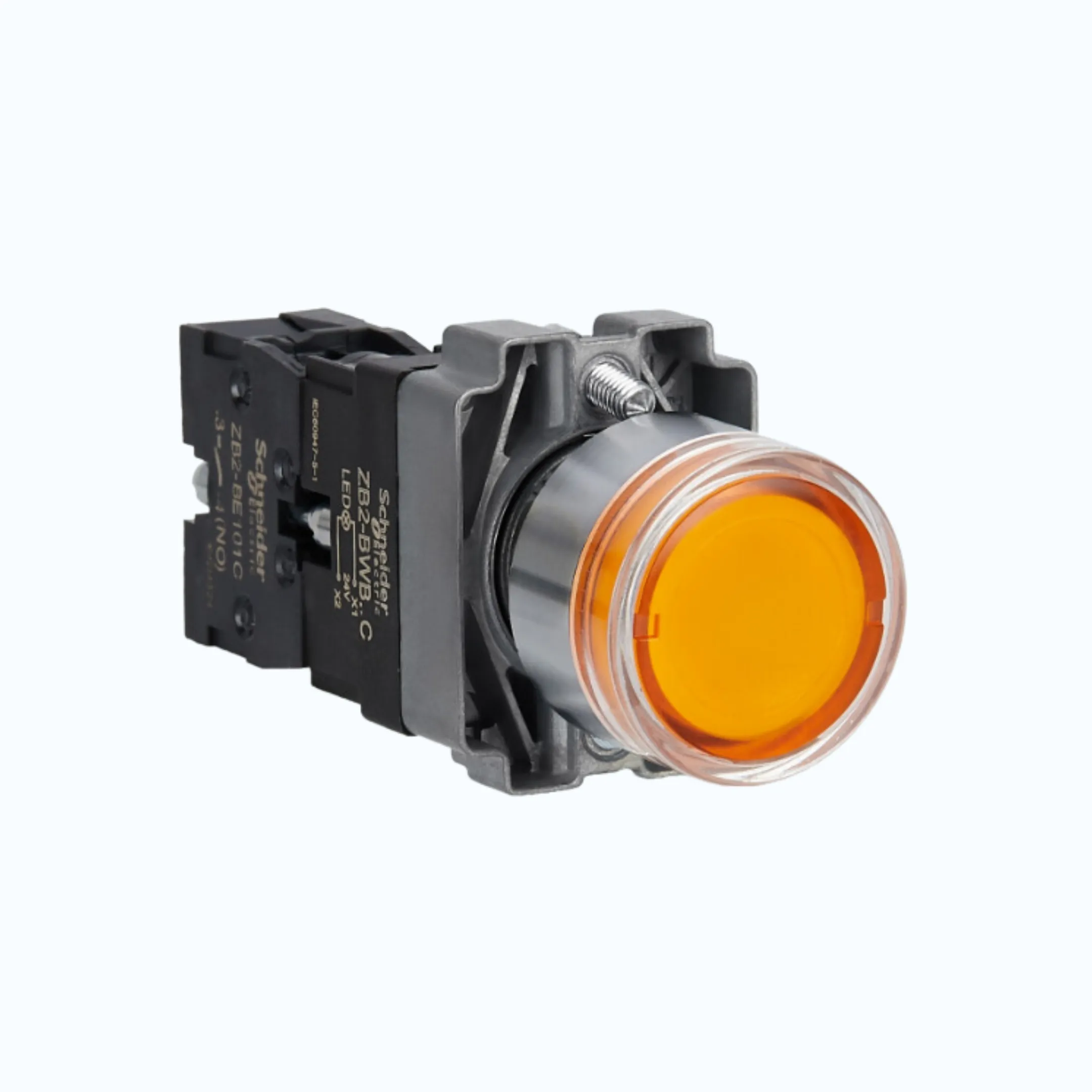 Schneider Illuminated Modular Push Button IP65 Jingga-XB2BW35B1C