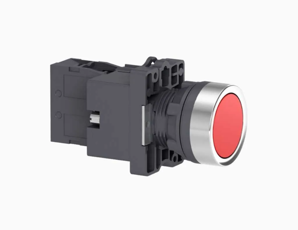 Schneider Push Button, IP54 Merah-XA2EW34M2