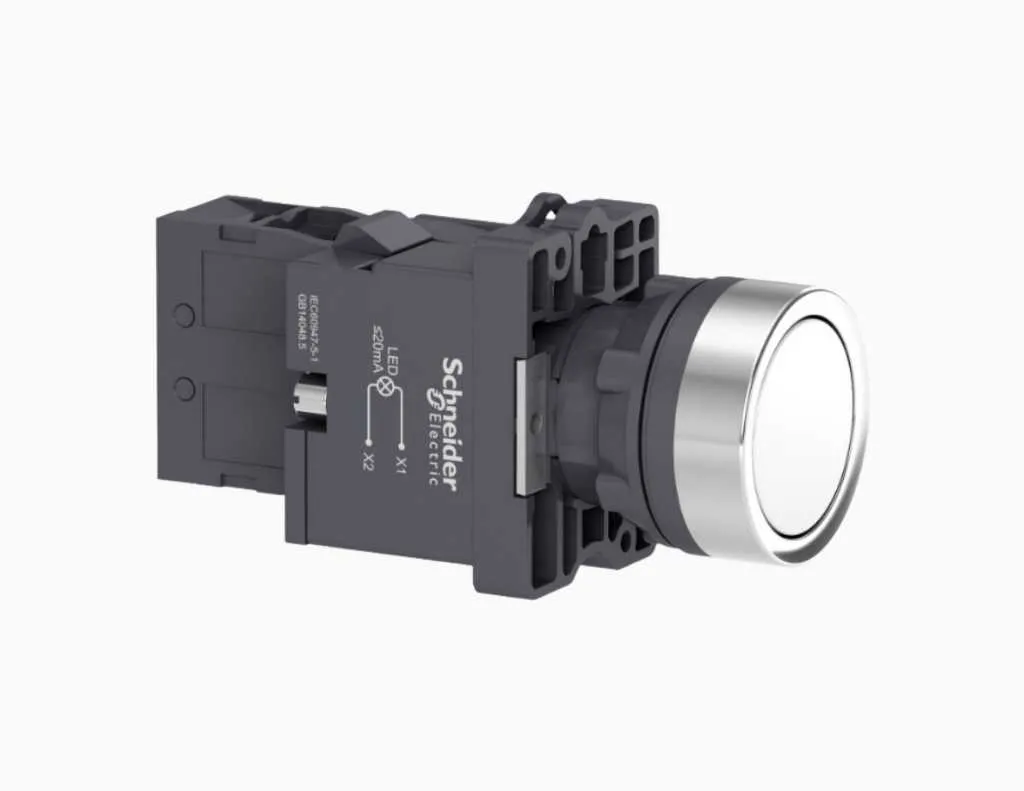 Schneider Push Button, IP54 Putih-XA2EW31M1