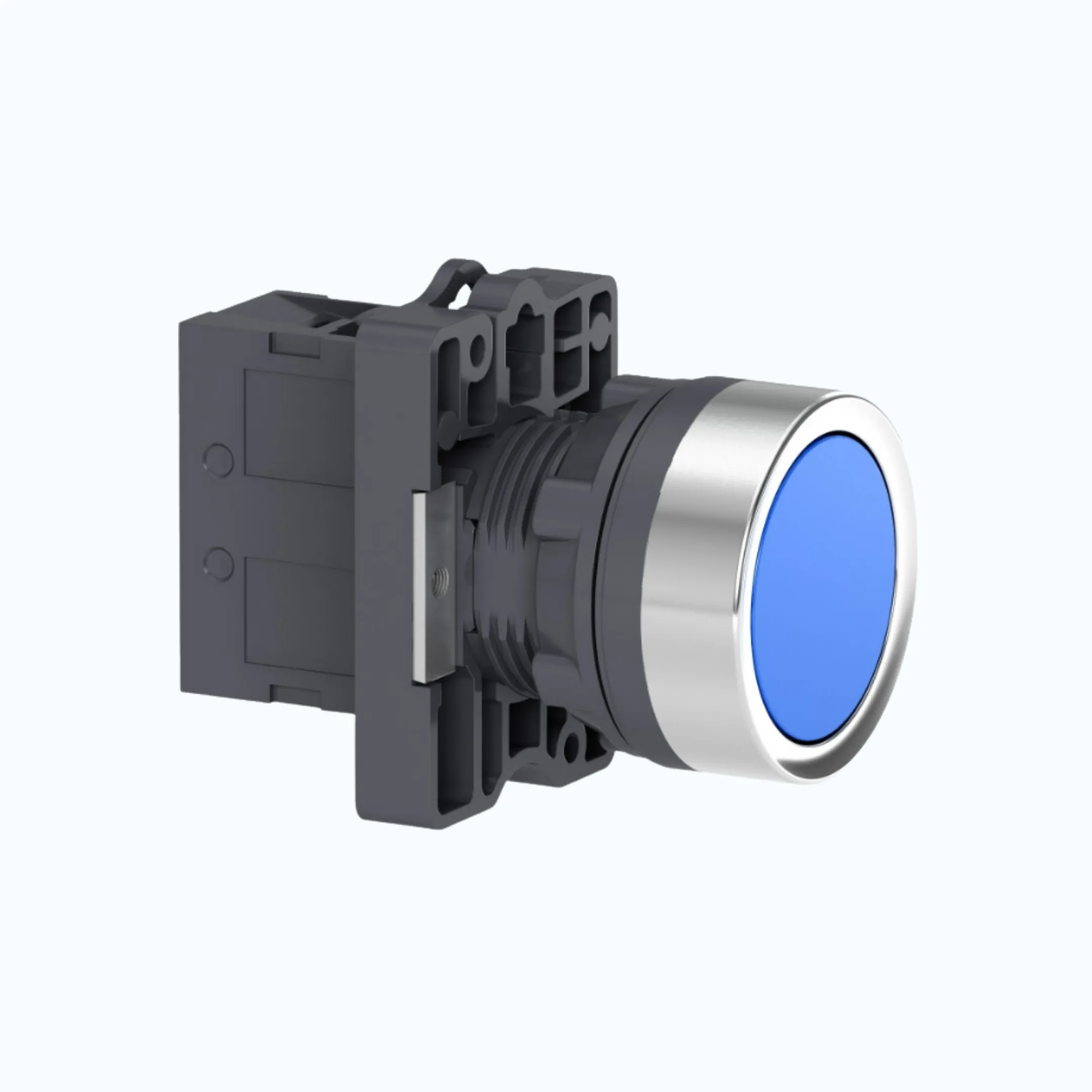 Schneider Push Button, IP54- Flush 1 N/O Biru-XA2EA61