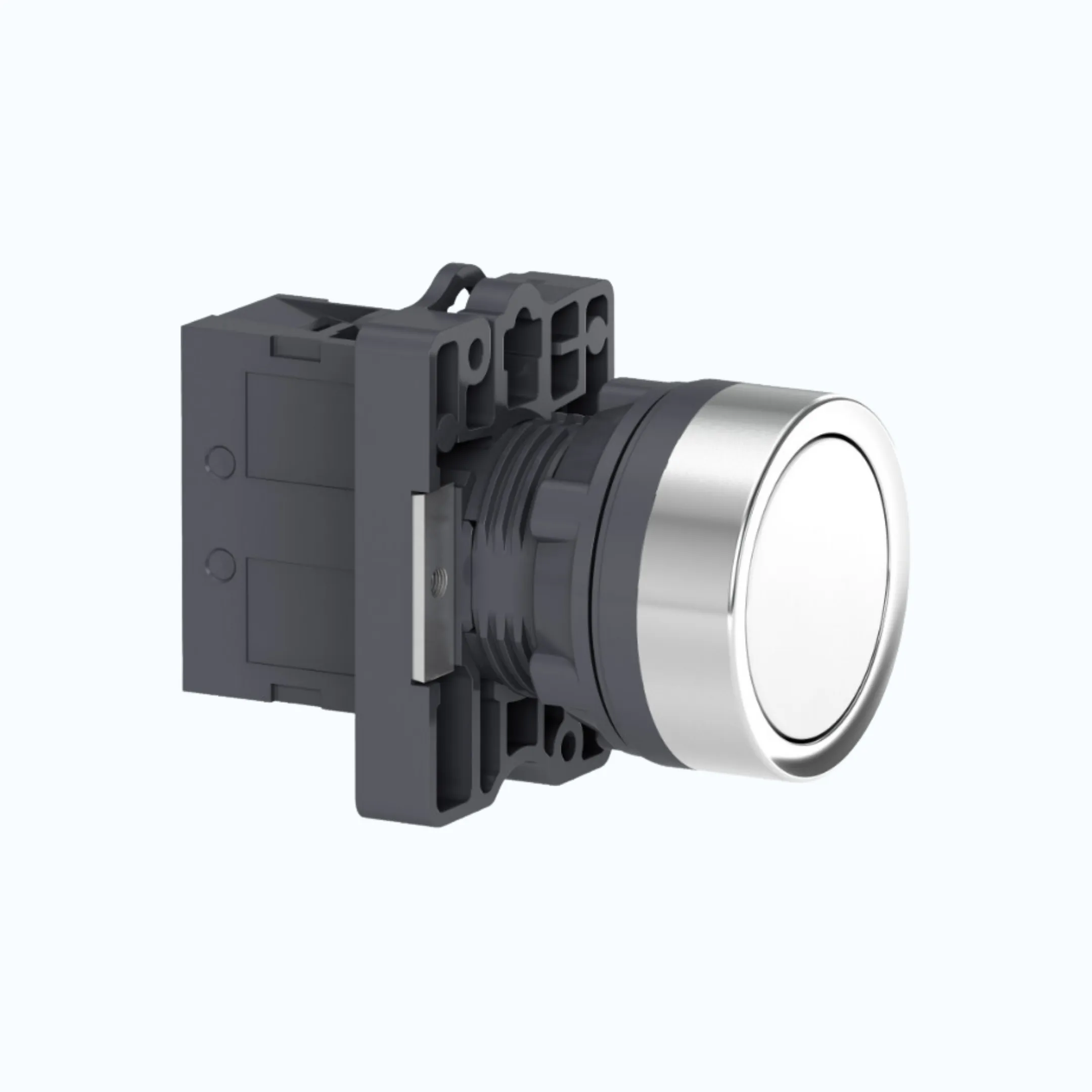 Schneider Push Button, IP54- Flush 1 N/O Putih-XA2EA11