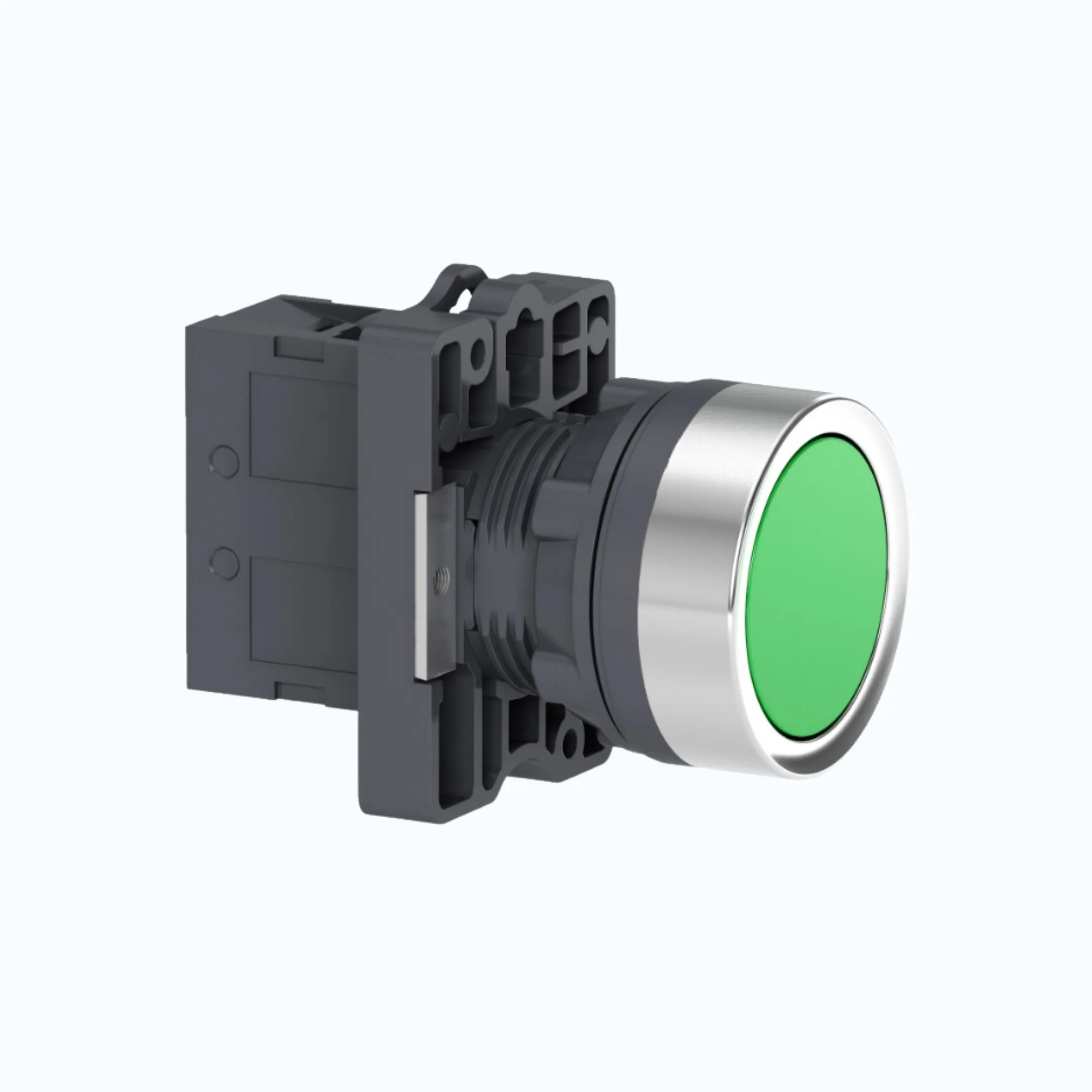 Schneider Push Button, IP54- Flush 1 N/O Hijau-XA2EA31