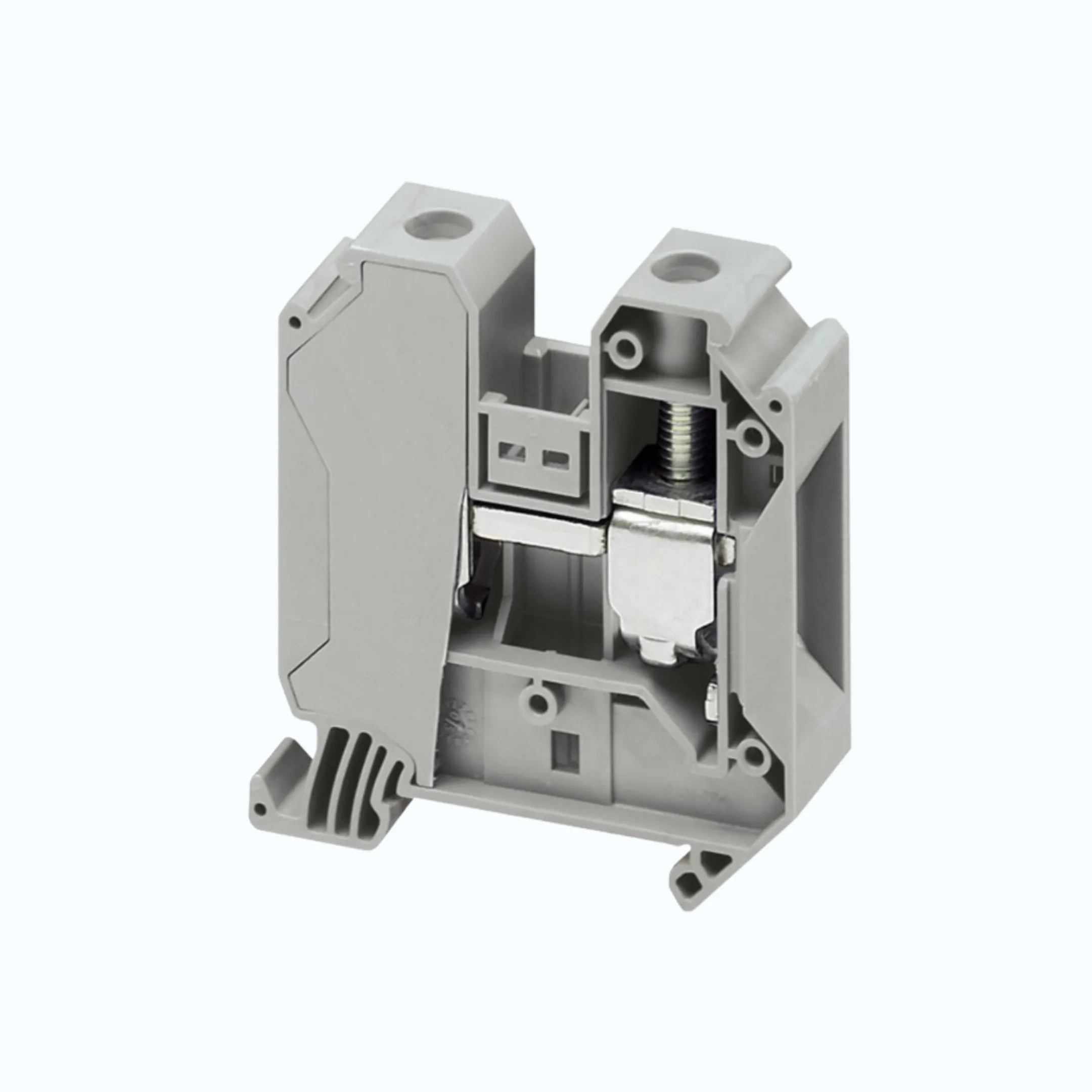Schneider Terminal Blok 35 mm- Terminal Blok warna Hijau / Kuning -NSYTRV352PE