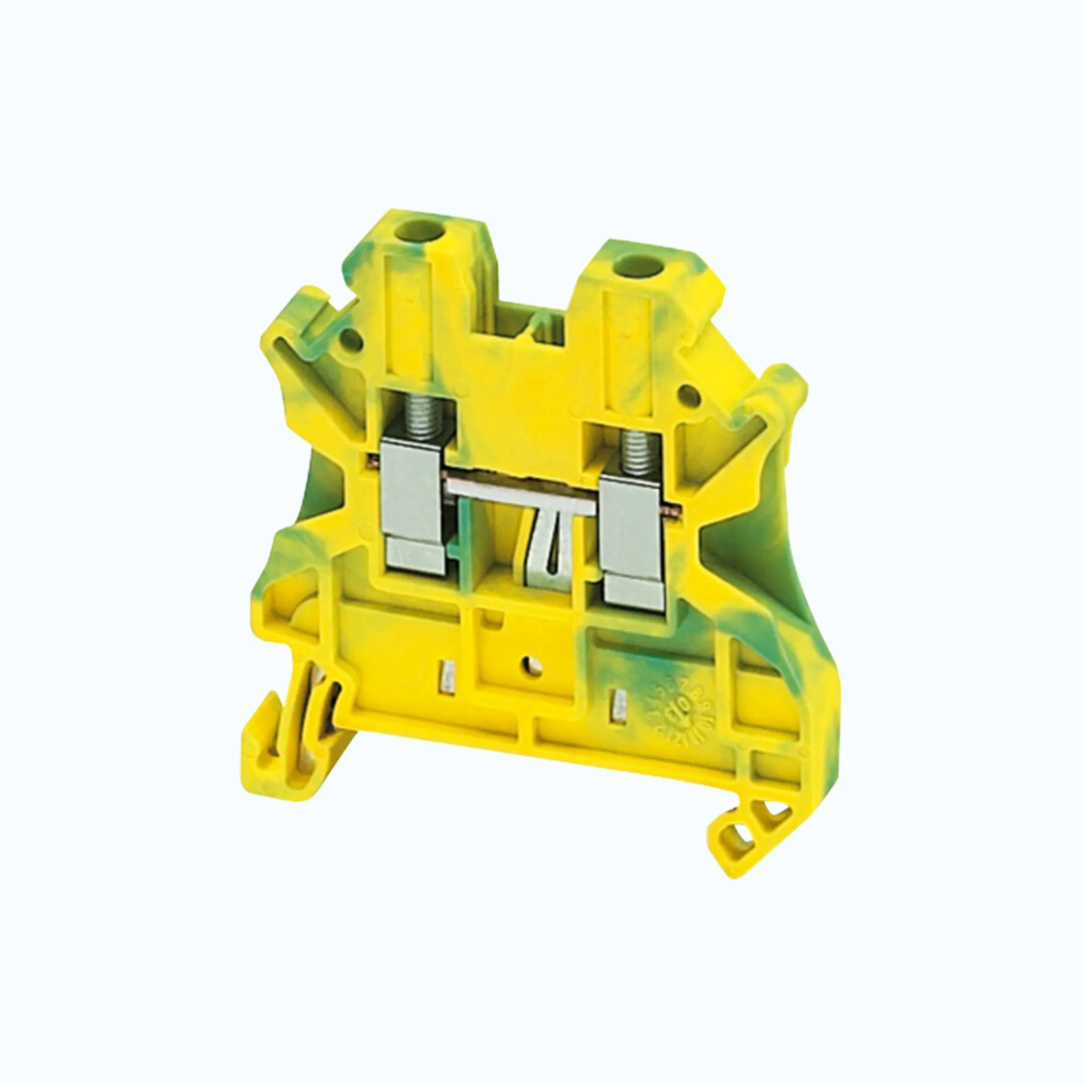 Schneider Terminal Blok 4 mm- Terminal Blok warna Hijau / Kuning -NSYTRV42PE