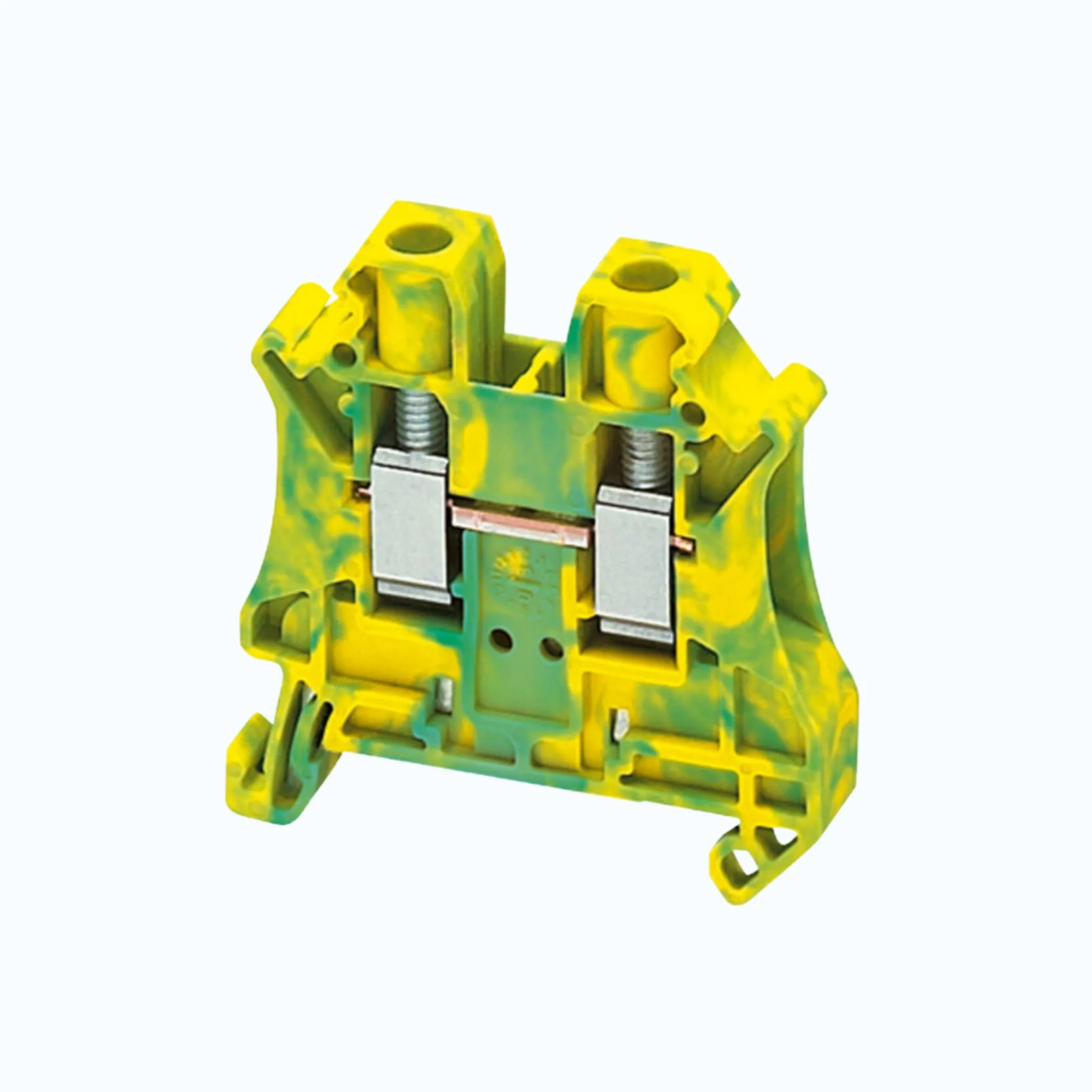 Schneider Terminal Blok 6 mm- Terminal Blok warna Hijau / Kuning -NSYTRV62PE