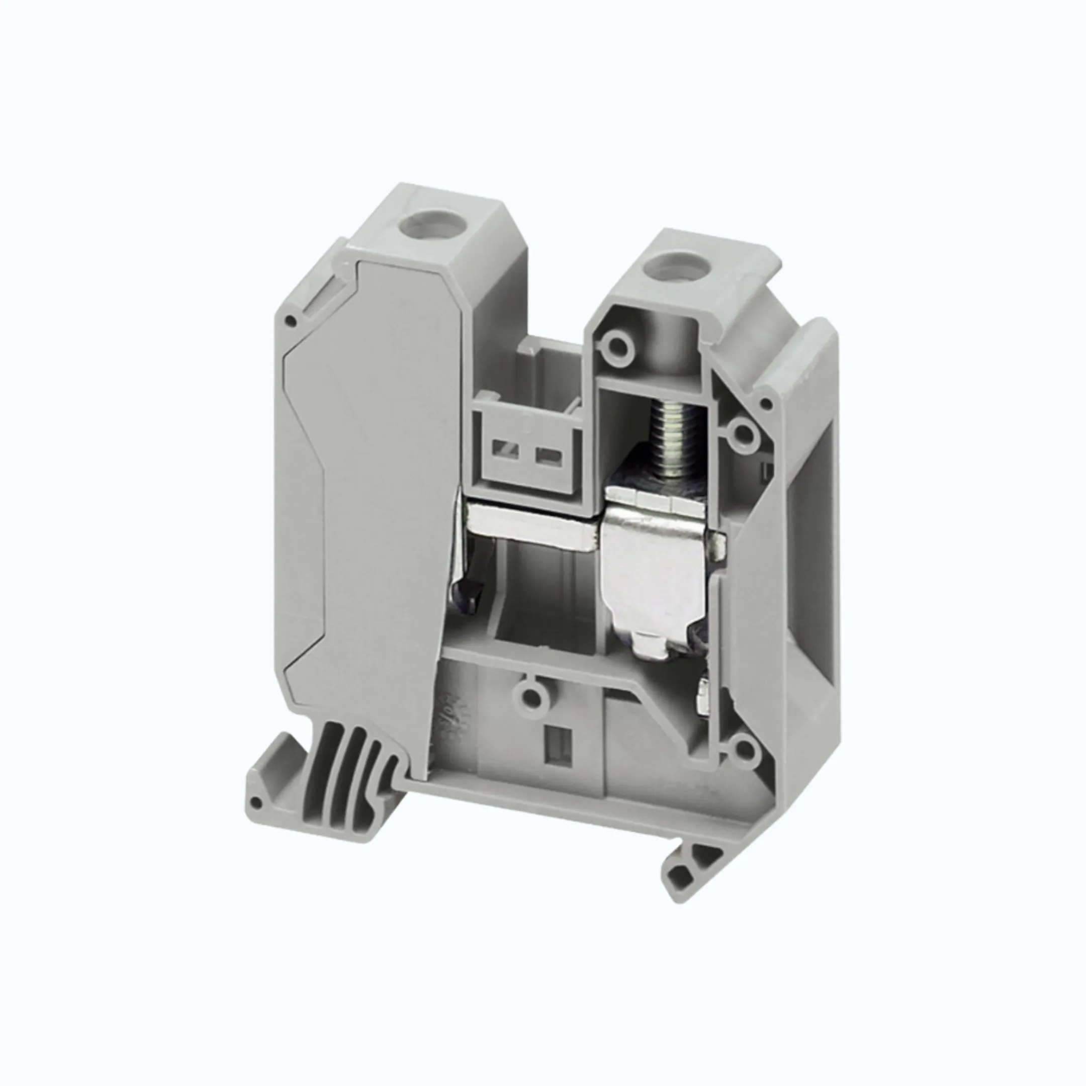 Schneider Terminal Blok 35 mm-Terminal Blok warna abu-abu, 35mm²-NSYTRV352