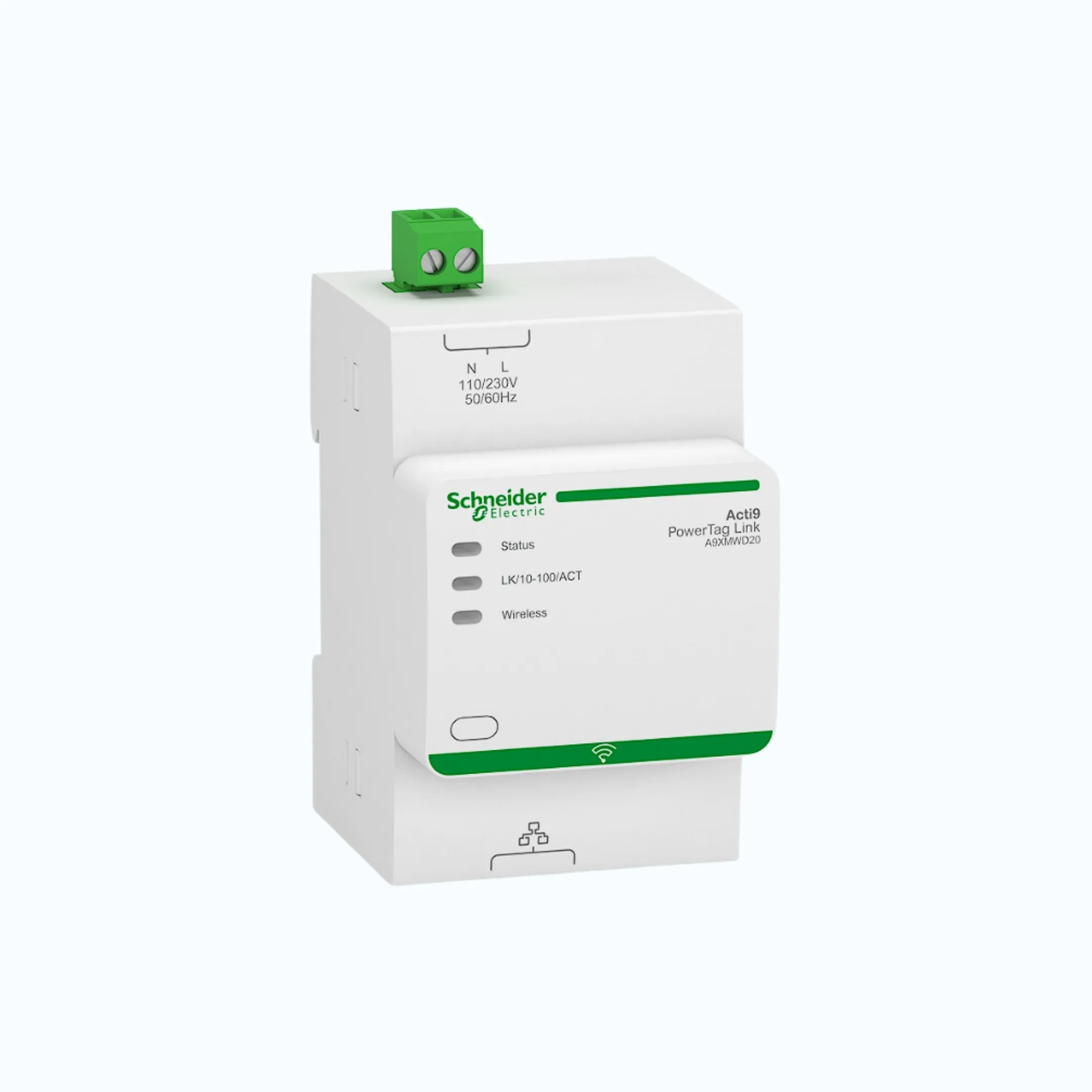 Schneider PowerTag Link (hingga 20 PowerTag), 220VAC-A9XMWD20