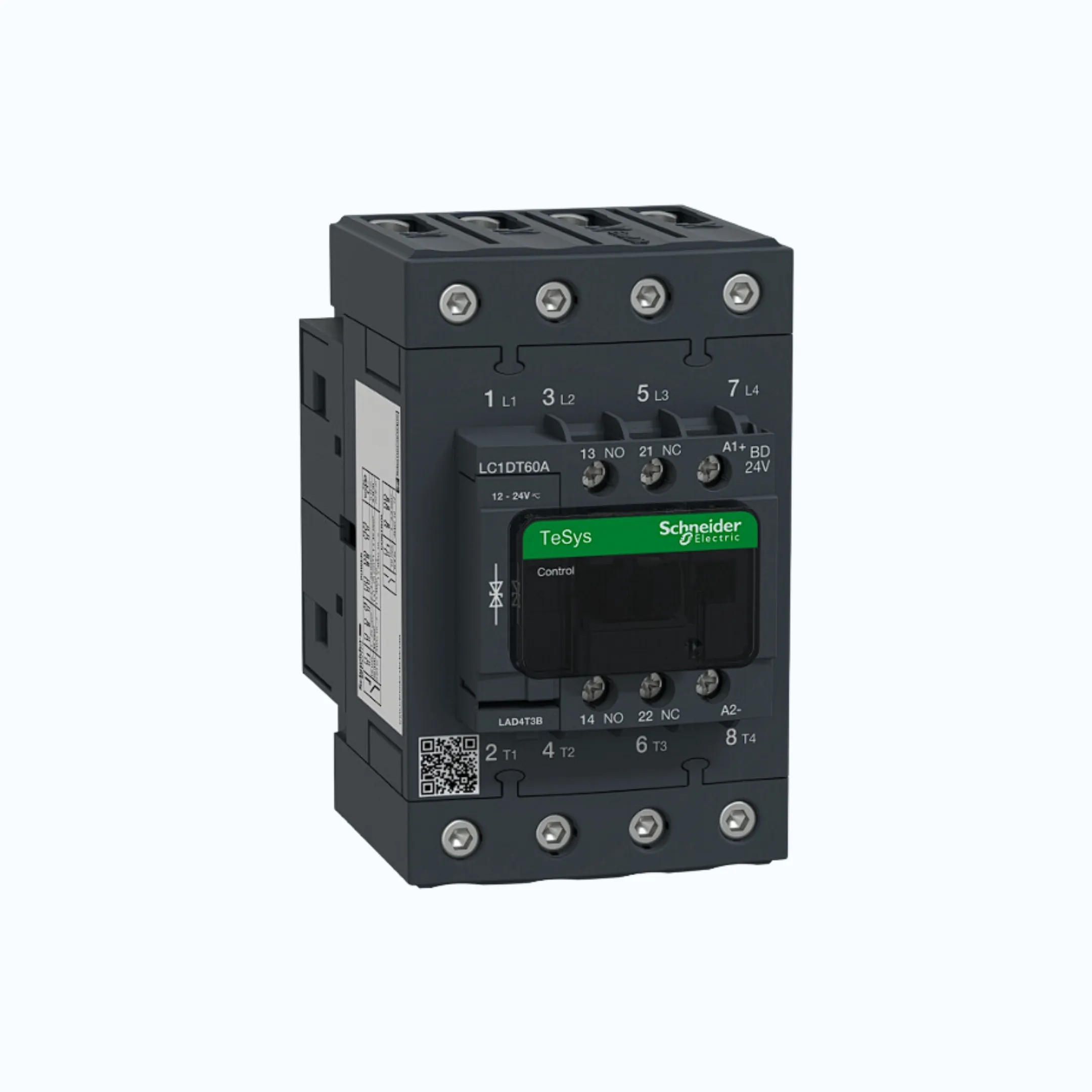 Schneider TeSys D Koneksi EverLink-60A 4 0 1 1 -Koil 24 V DC-LC1DT60ABD