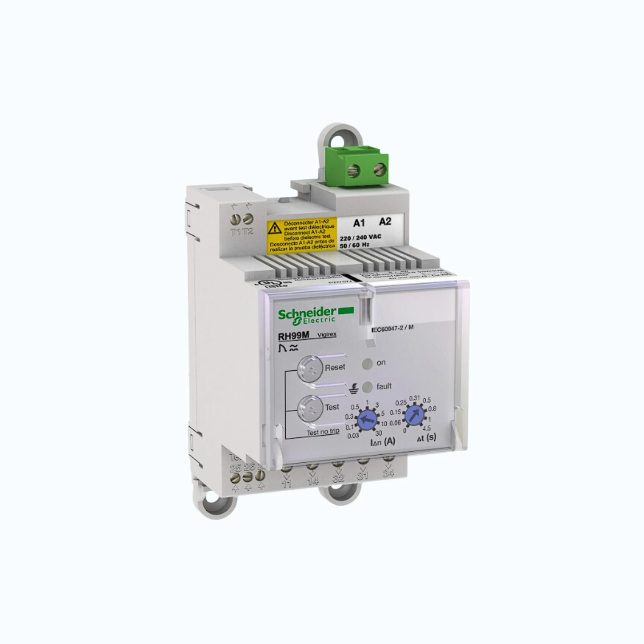 Schneider Tegangan Supply-RH 99M (DIN-Rail mount)- 220/240 VAC 50/60 Hz - 56173