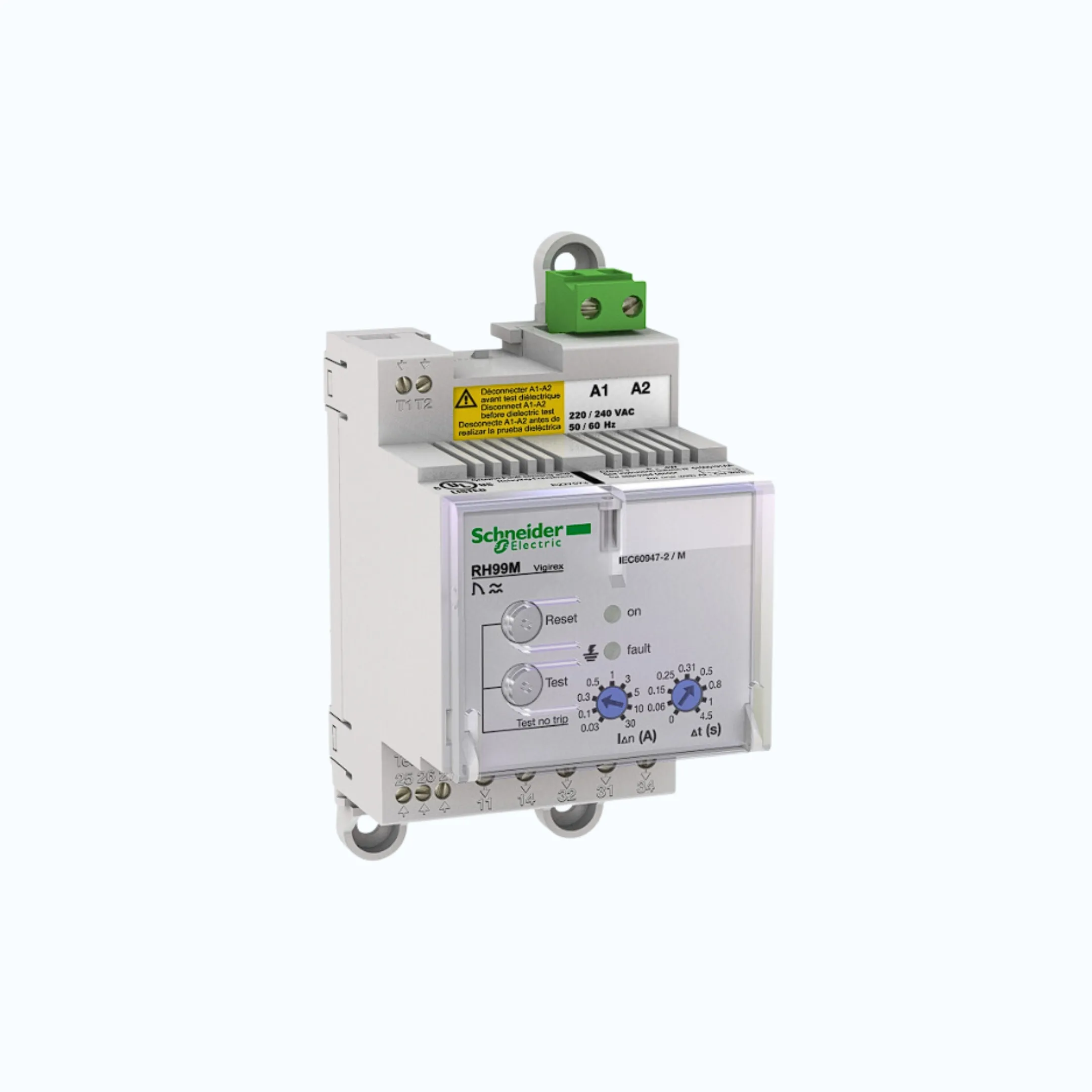 Schneider Tegangan Supply-RH 99M (DIN-Rail mount)- 380/415 VAC 50/60 Hz - 56174