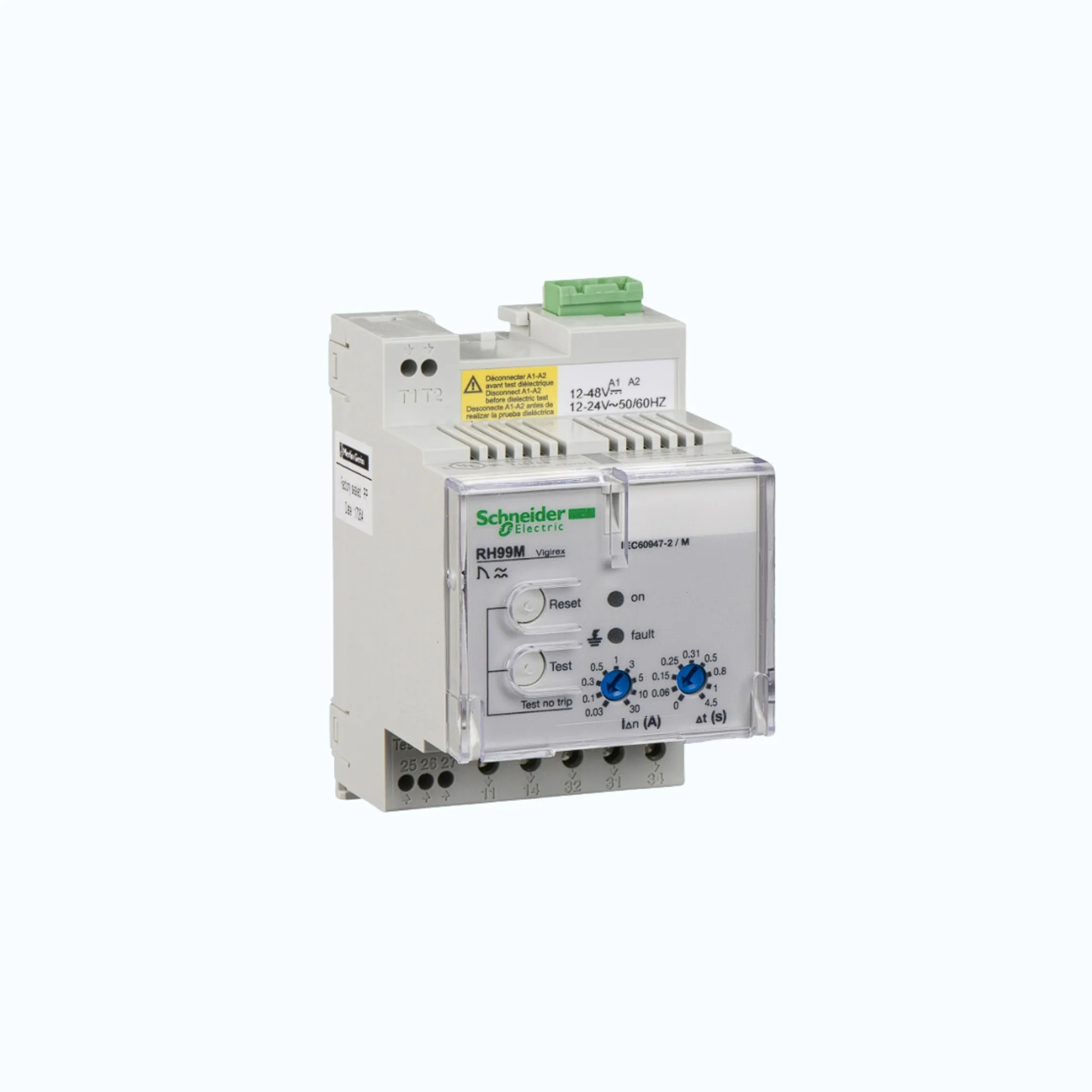 Schneider Tegangan Supply-RH 99M (DIN-Rail mount)-12/24 VAC . 12/48 VDC 50/60 Hz