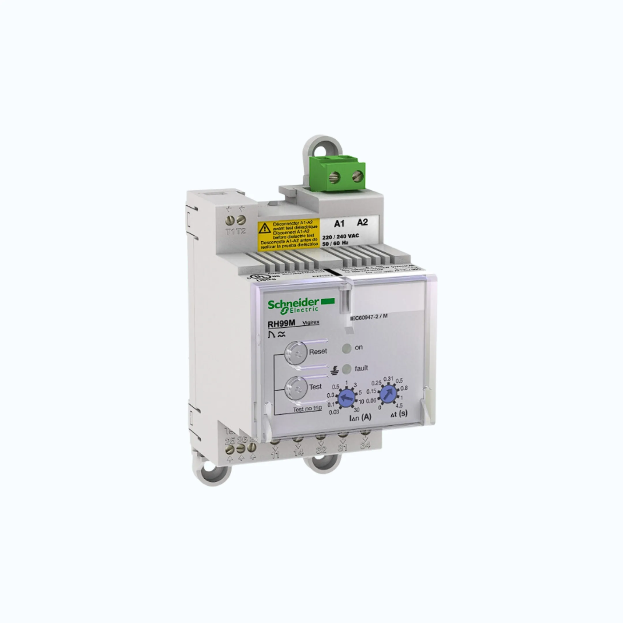 Schneider Tegangan Supply-RH 99M (DIN-Rail mount)- 110/130 VAC 50/60 Hz- 56172