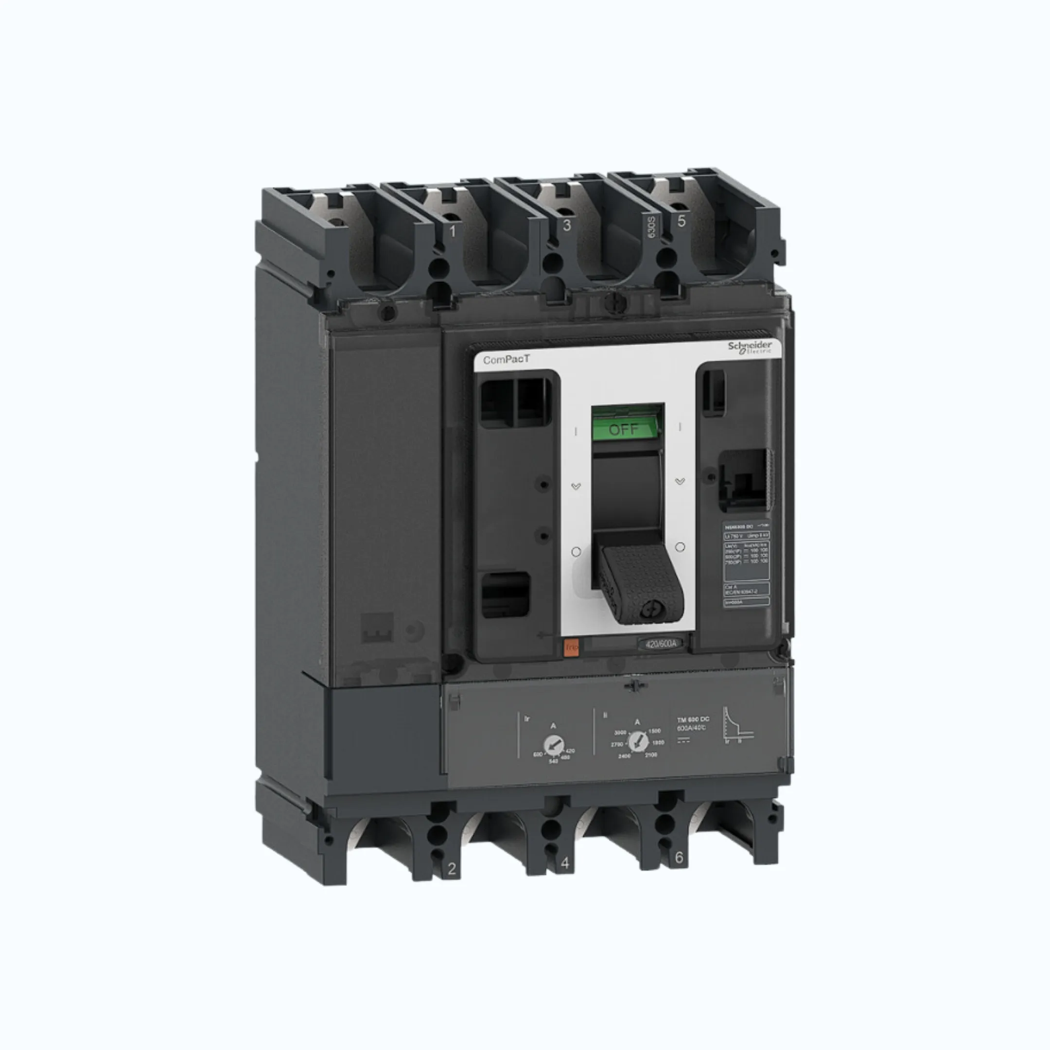Schneider ComPacT NSX DC S (100kA) 4P TMD DC 600-C63S4TM600D