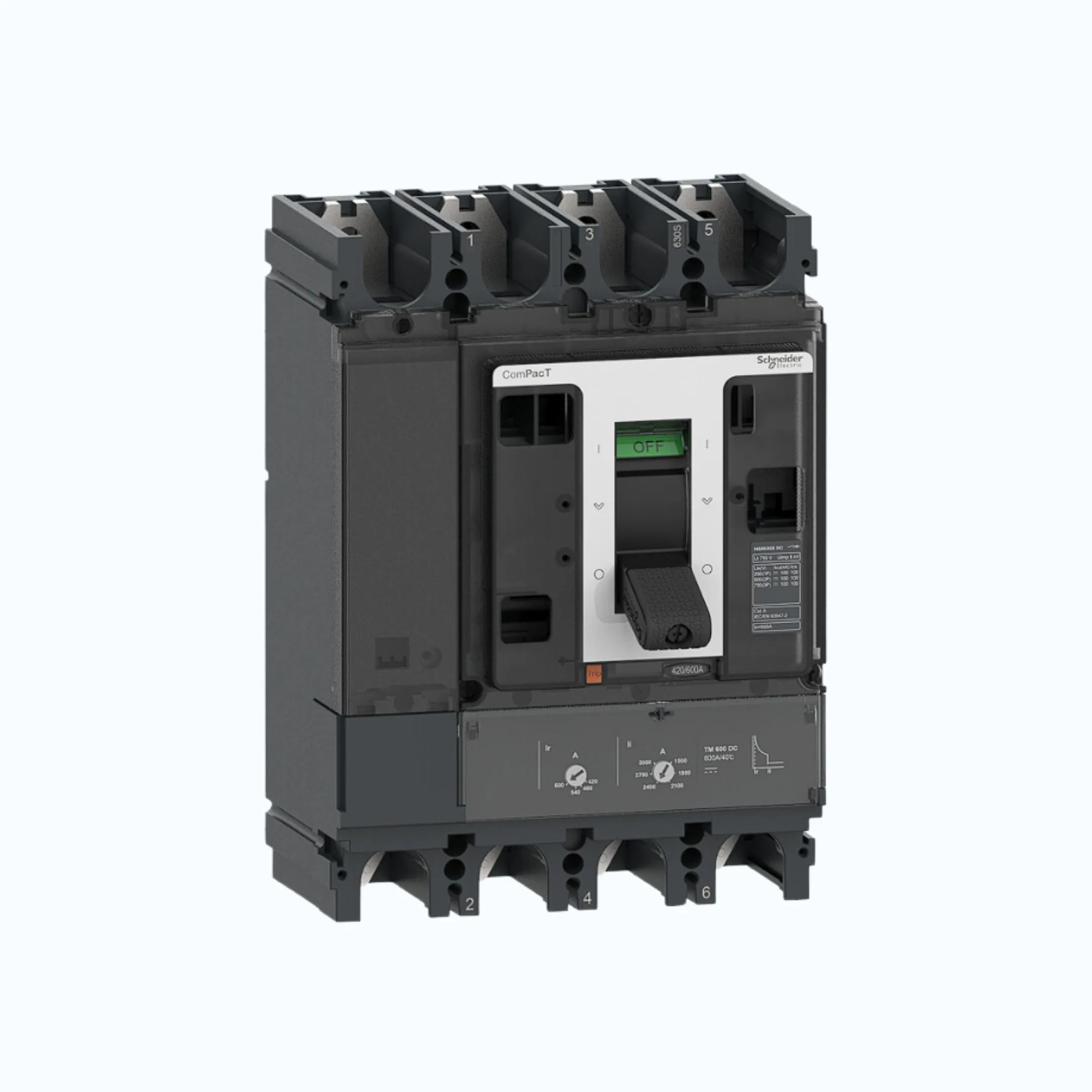 Schneider ComPacT NSX DC S (100kA) 4P TMD DC 500-C63S4TM500D