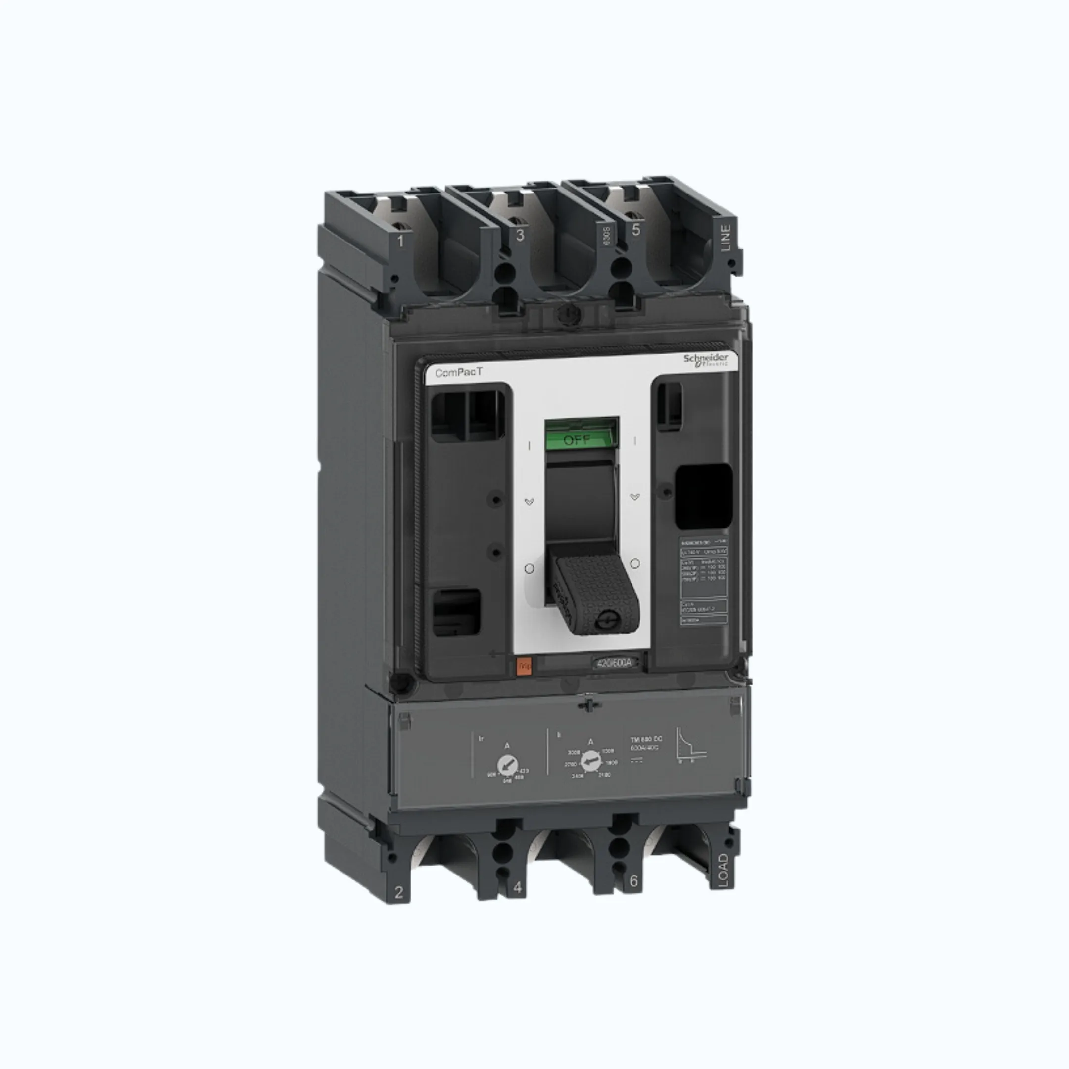 Schneider ComPacT NSX DC S (100kA) 3P TMD DC 500- C63S3TM500D