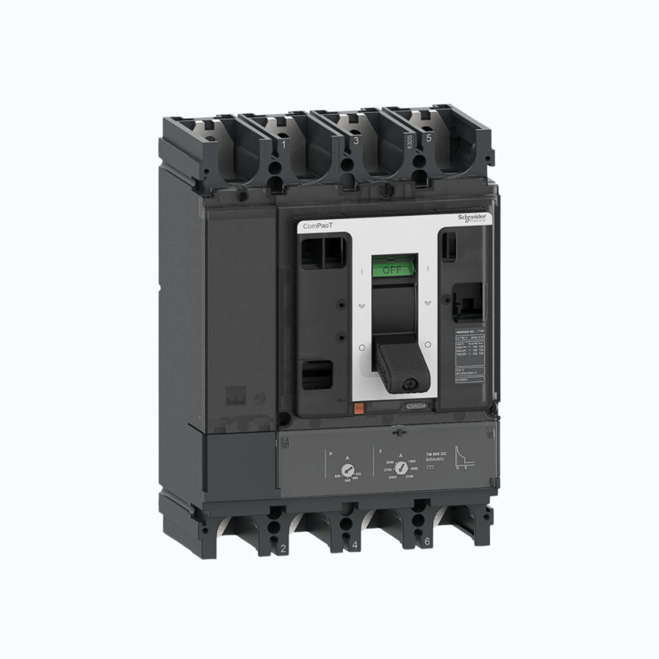 Schneider ComPacT NSX DC F (36kA) 4P TMD DC 600-C63F4TM600D
