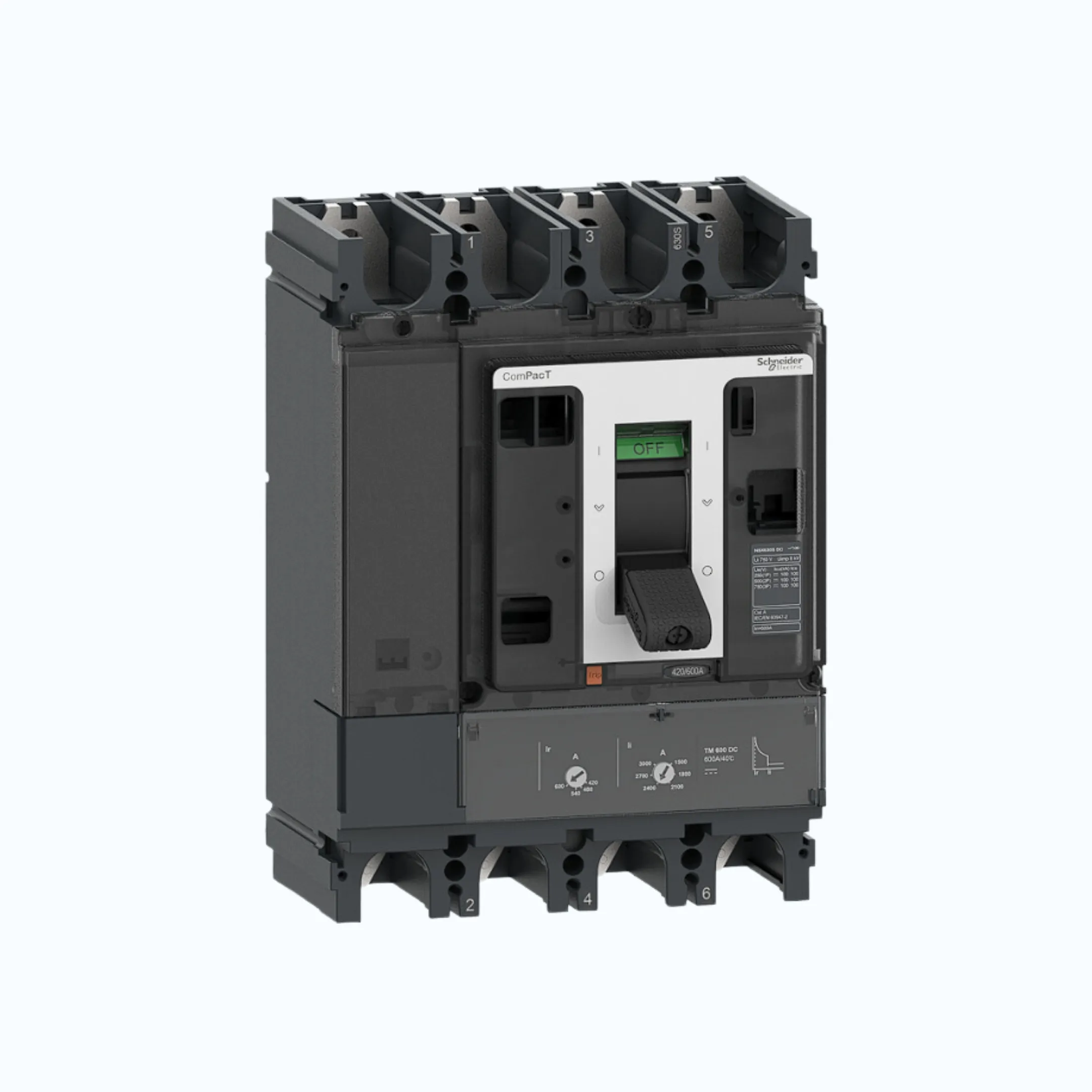 Schneider ComPacT NSX DC F (36kA) 4P TMD DC 500-C63F4TM500D