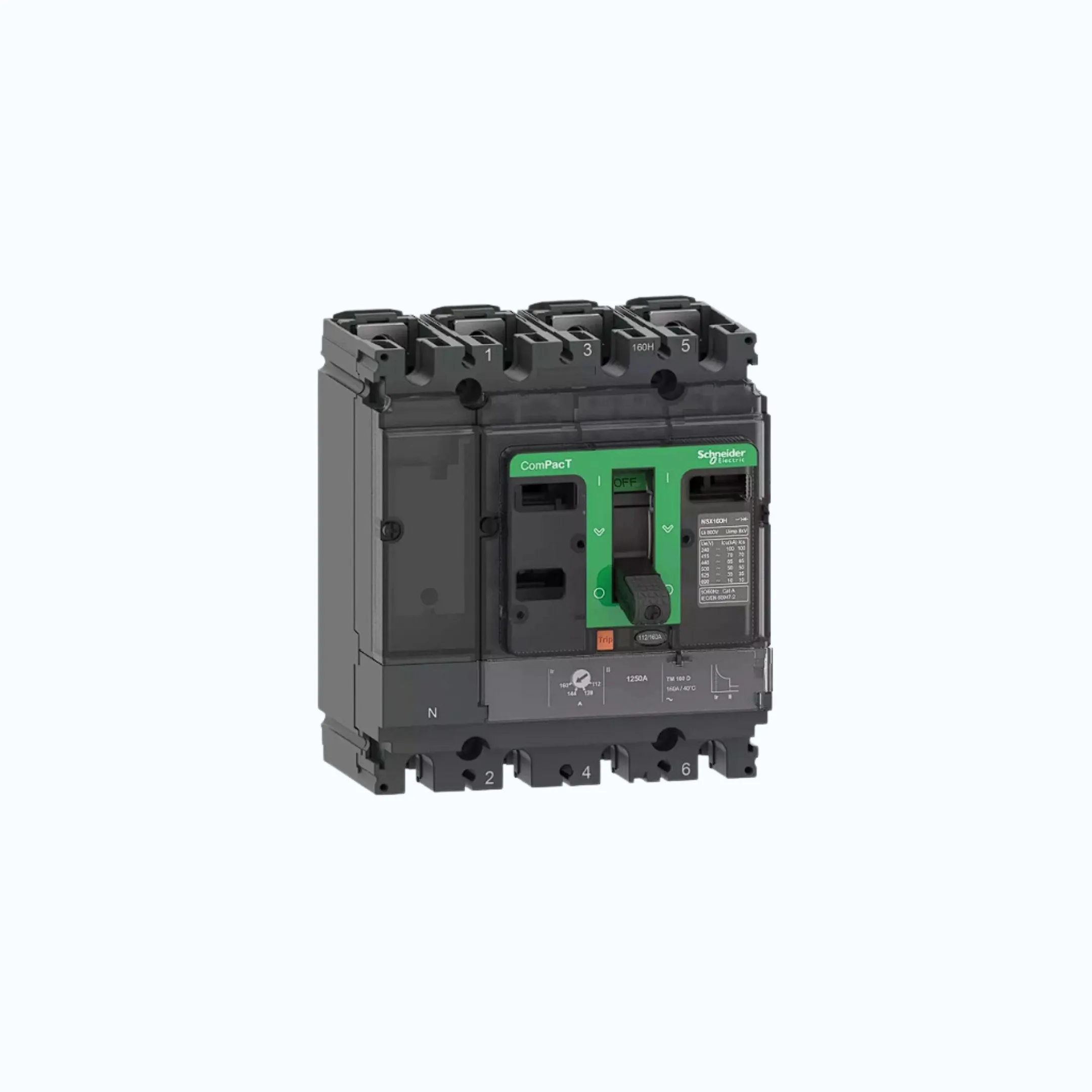 Schneider ComPacT NSX100 - 250A dengan H (70 kA) 4P-TM32D 22.4-32 400-C10H6TM032