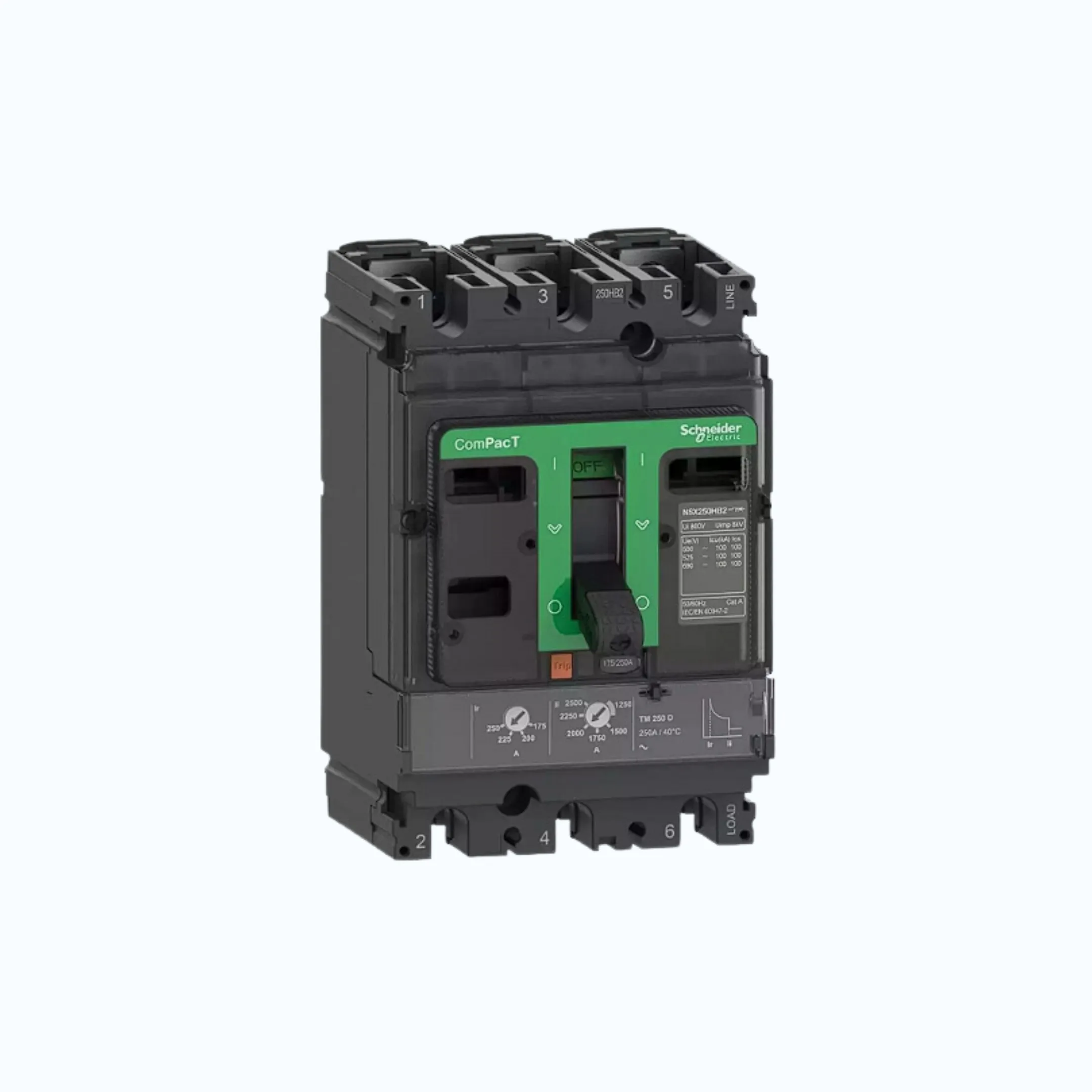Schneider ComPacT NSX100 - 250A dengan N (50 kA) 3P-TM25D 17.5-25 300-C10N3TM025