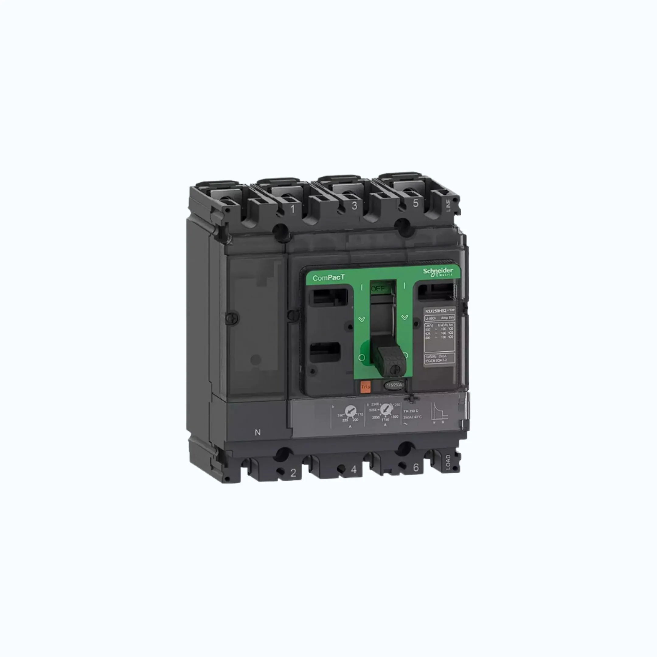 Schneider ComPacT NSX100 - 250A dengan F (36 kA) 4P-TM50D 35.0-50 500-C10F6TM050