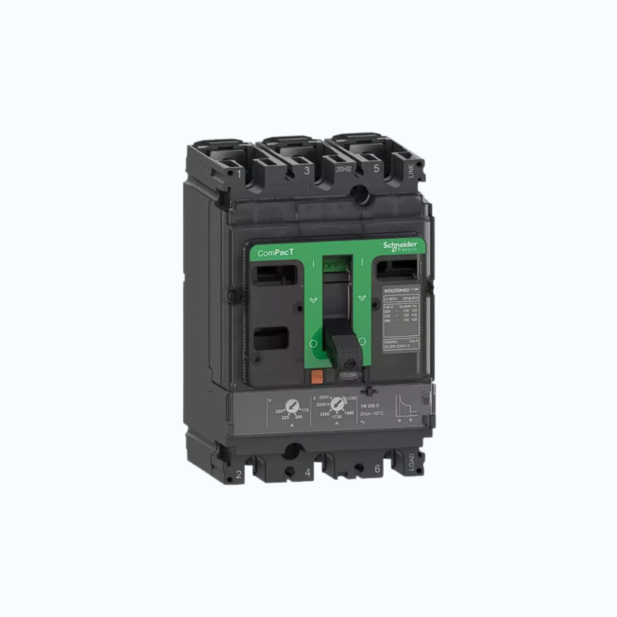 Schneider ComPacT NSX100 - 250A dengan F (36 kA) 3P-TM40D 28.0-40 500- C10F3TM04